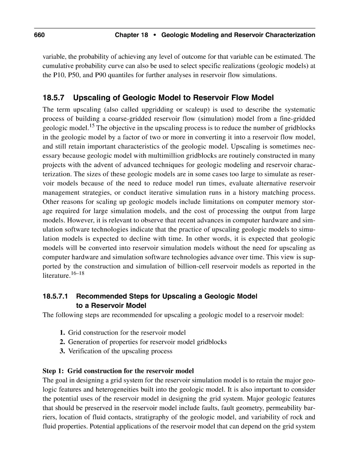 18.5.7 Upscaling of Geologic Model to Reservoir Flow Model