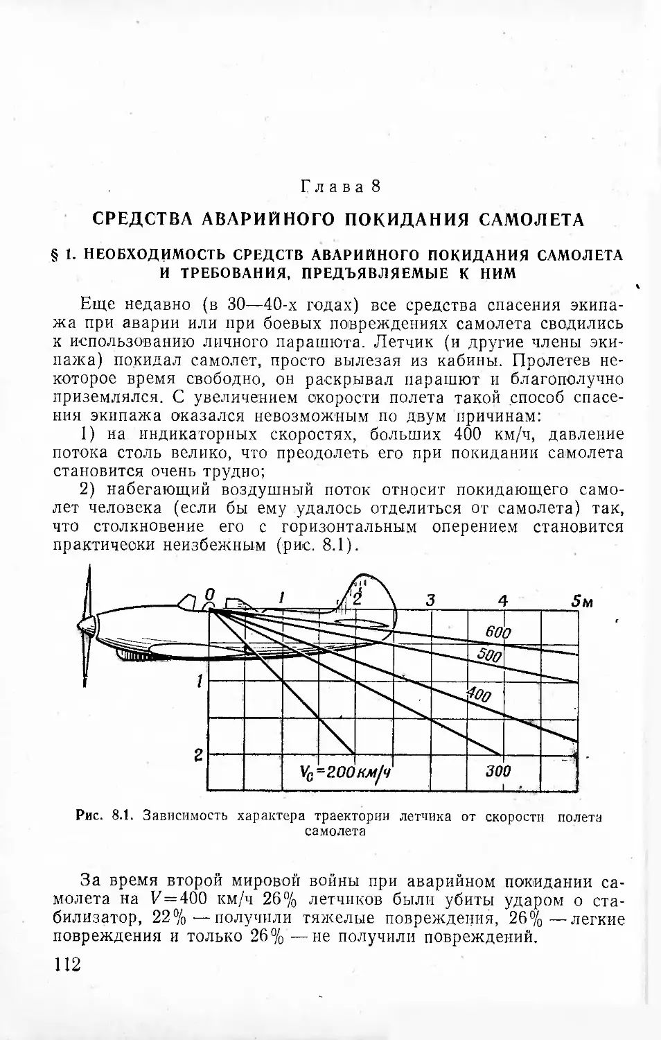 Глава 8. Средства аварийного покидания самолета