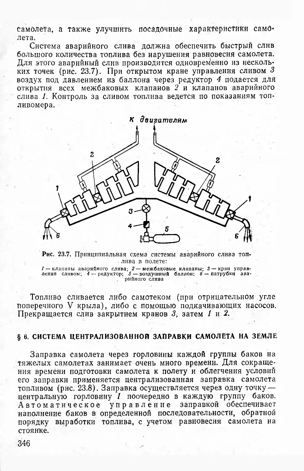 § 6. Система централизованной заправки самолета на земле