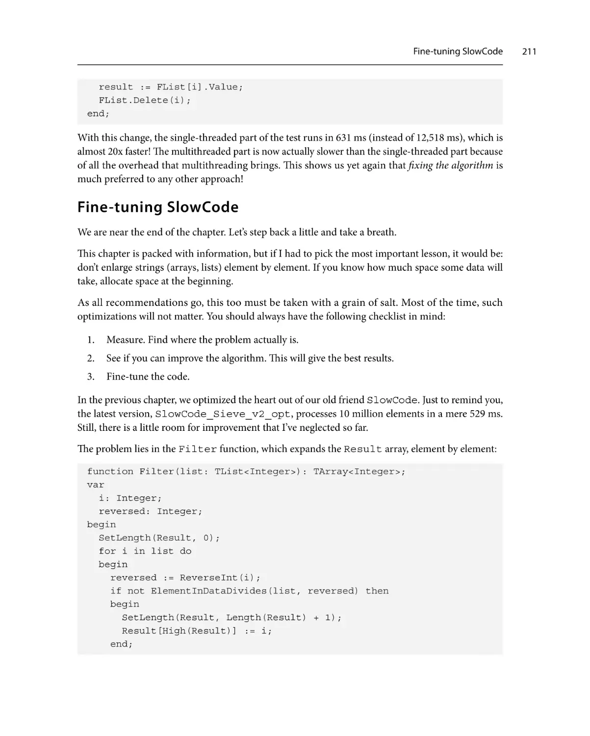 Fine-tuning SlowCode