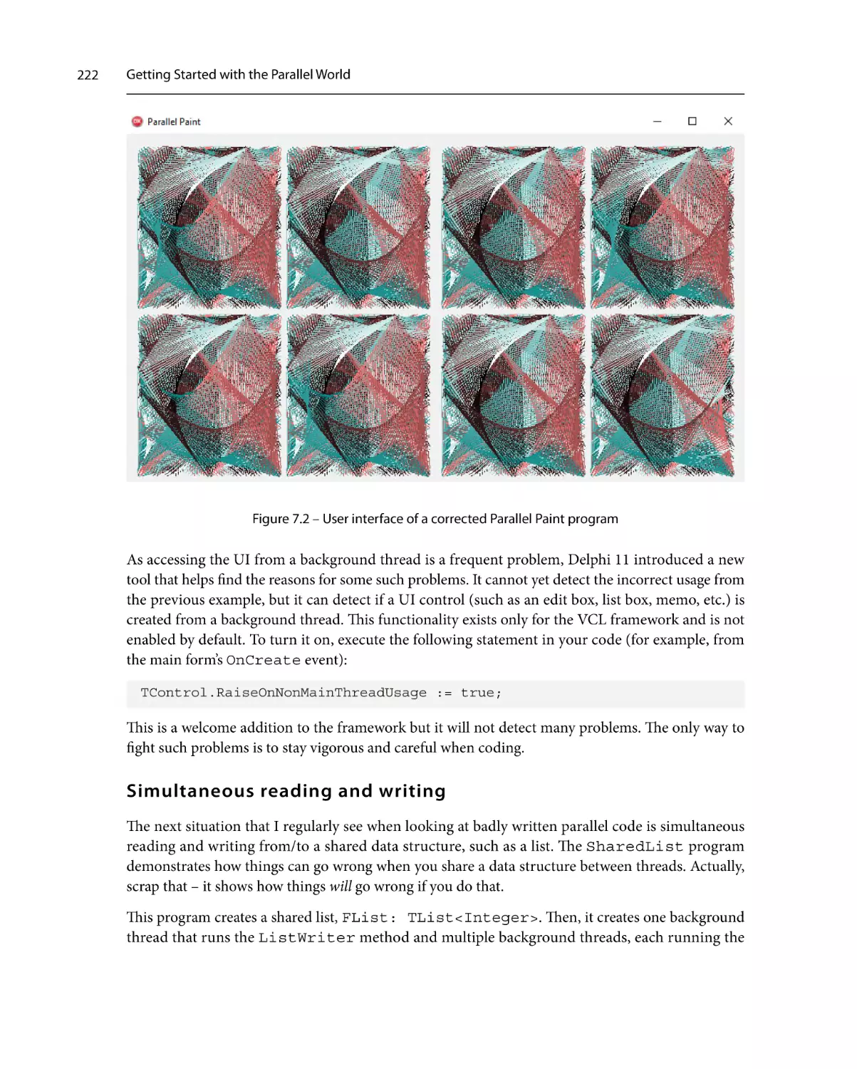 Simultaneous reading and writing