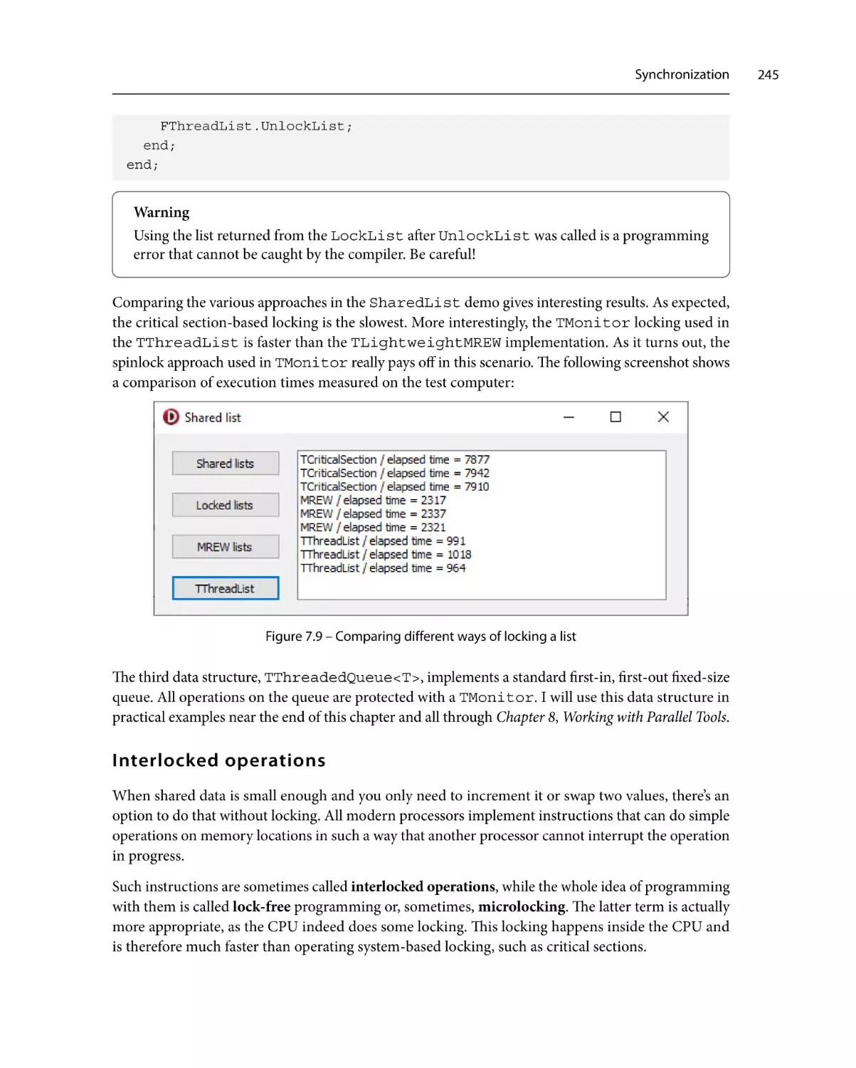 Interlocked operations