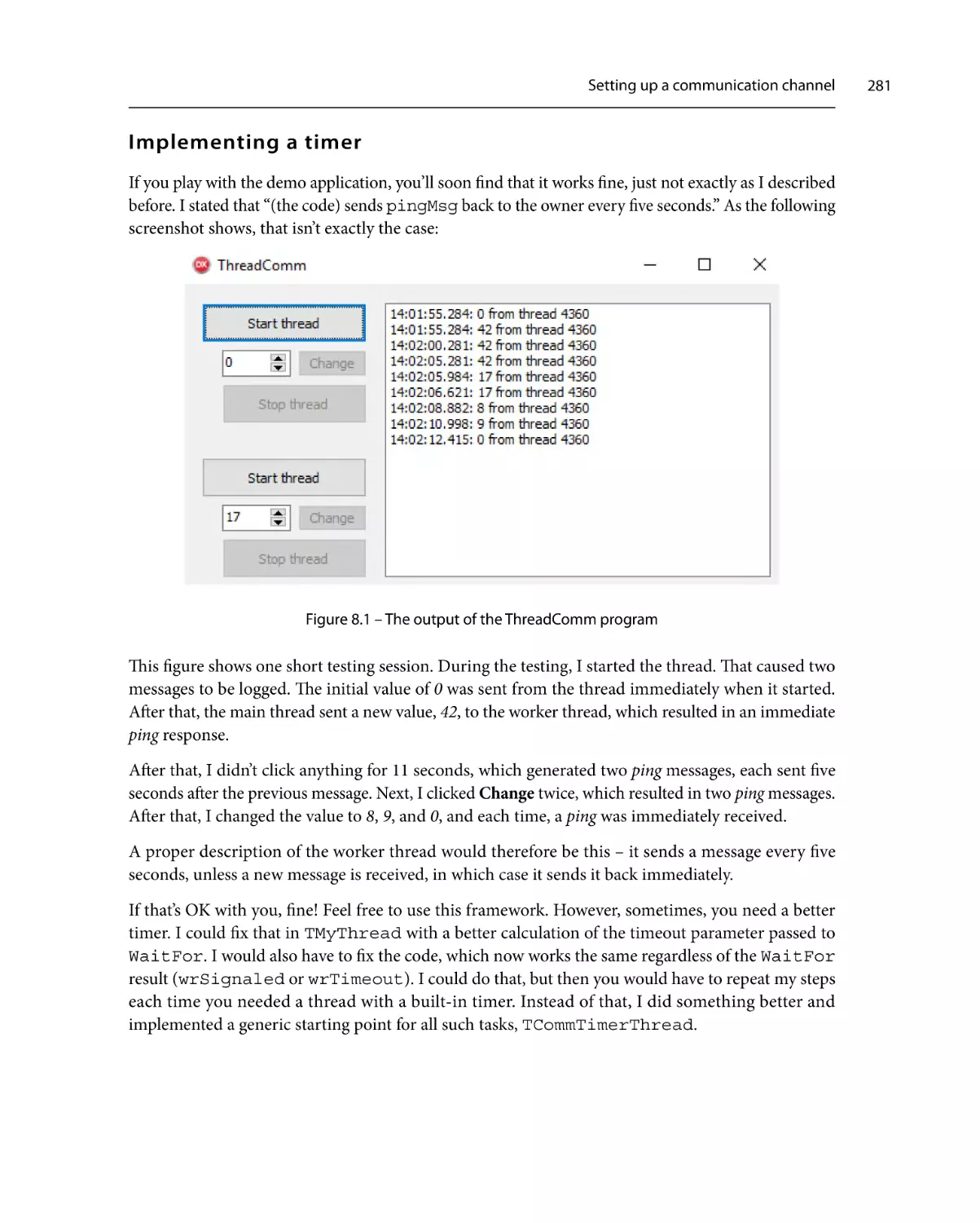 Implementing a timer