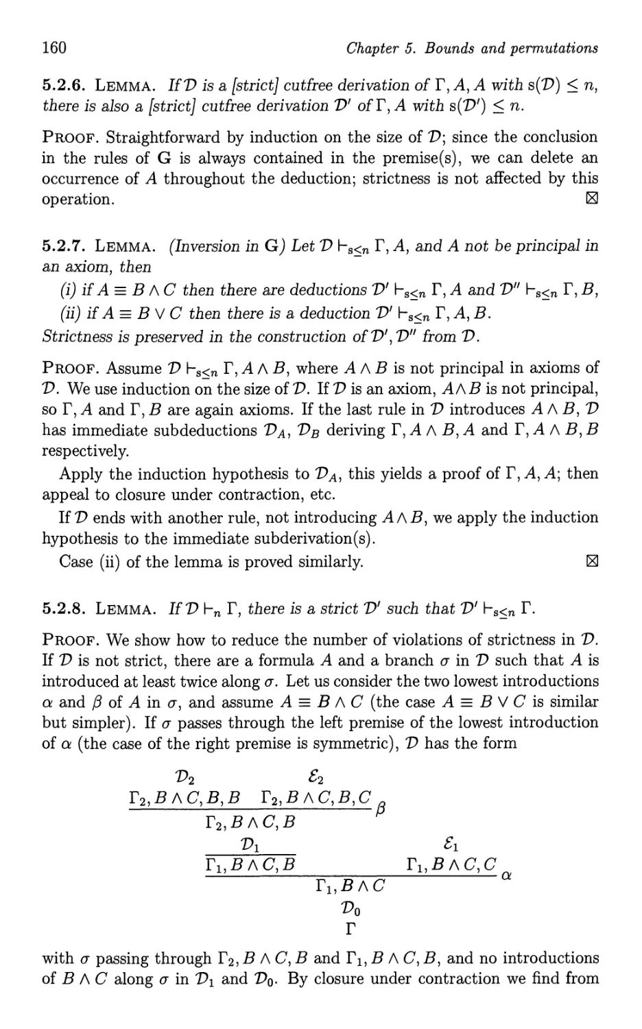 5.4 Permutability of rules for G1i