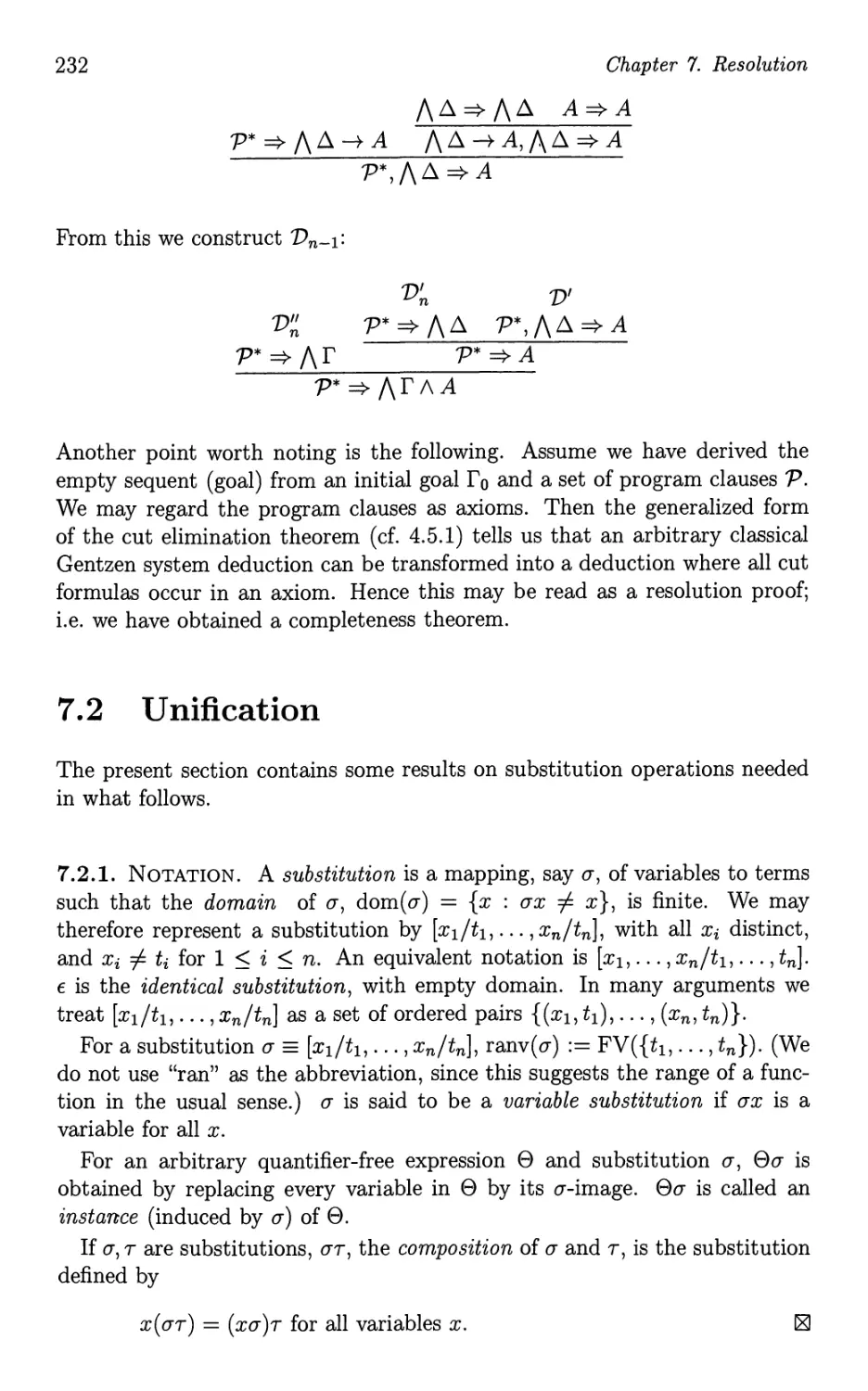 7.4 From Gentzen system to resolution