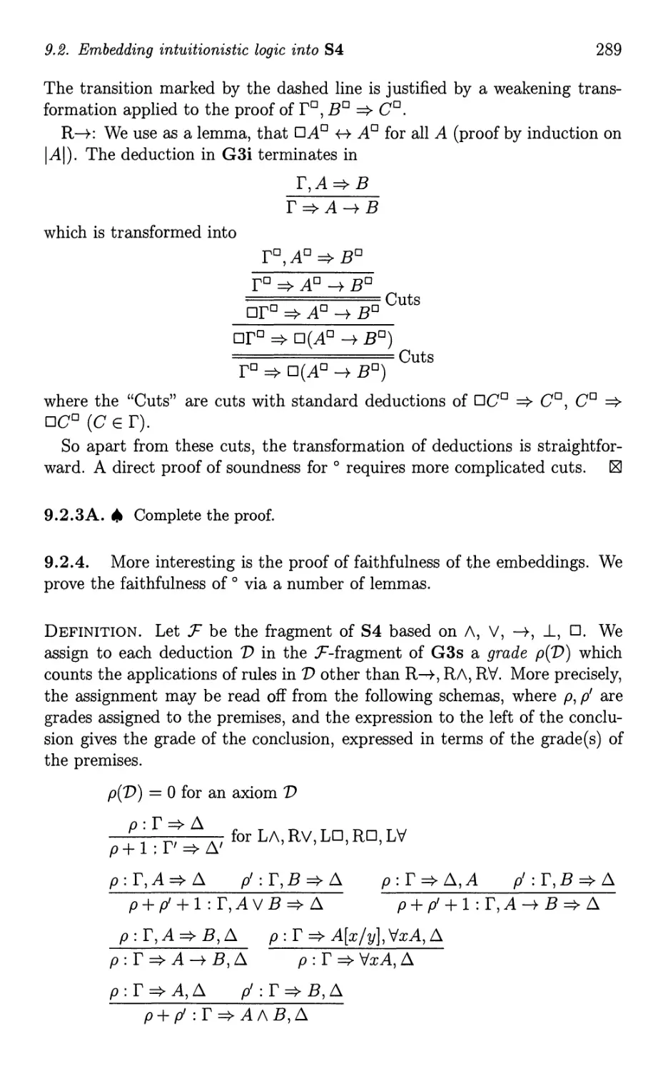 9.4 A system with privileged formulas