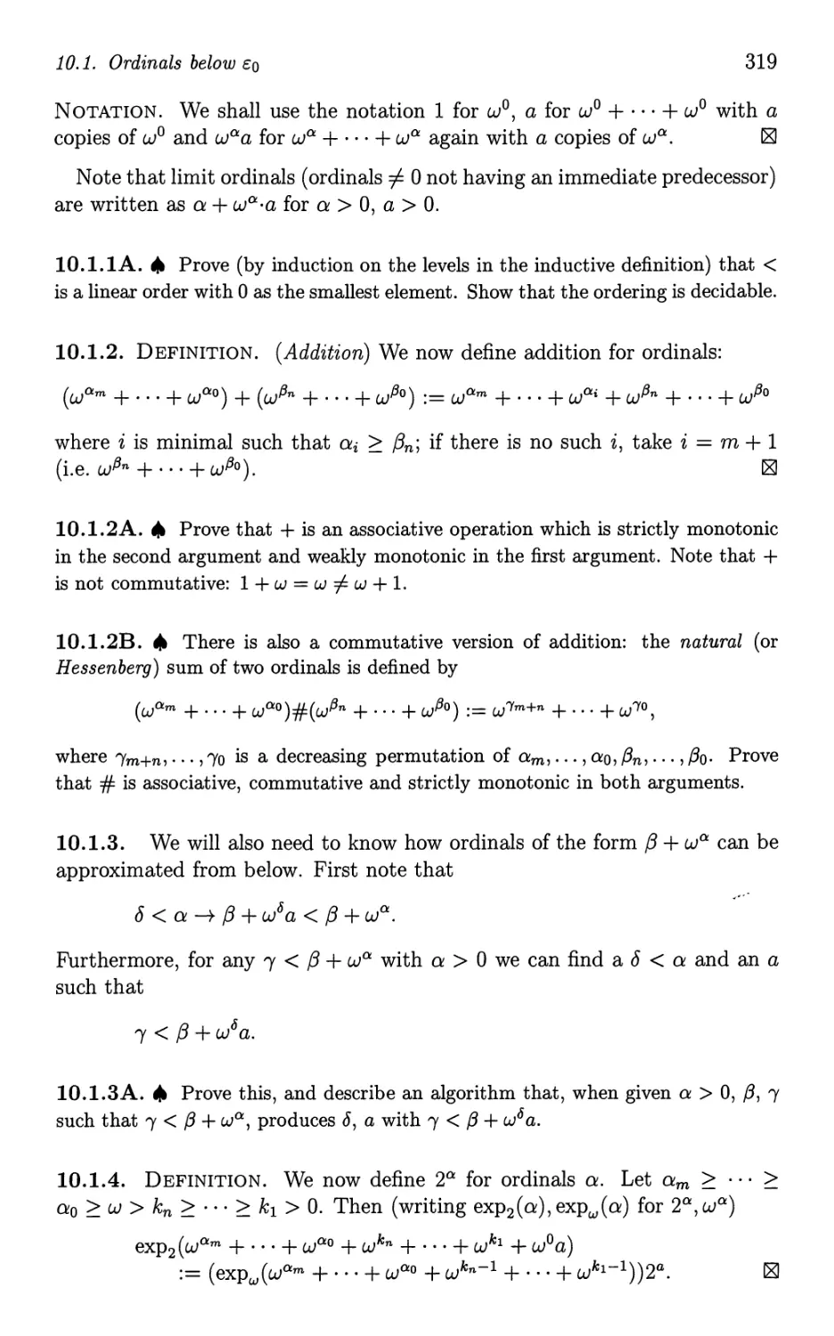 10.4 Unprovable initial cases of TI