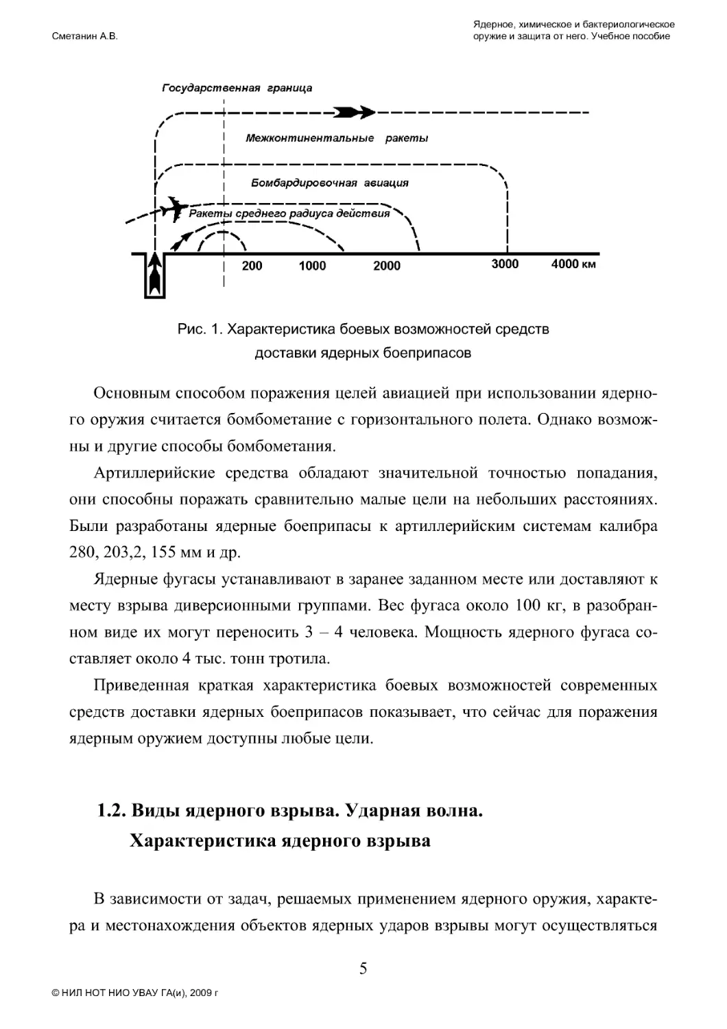 1.2. Виды ядерного взрыва. Ударная волна.