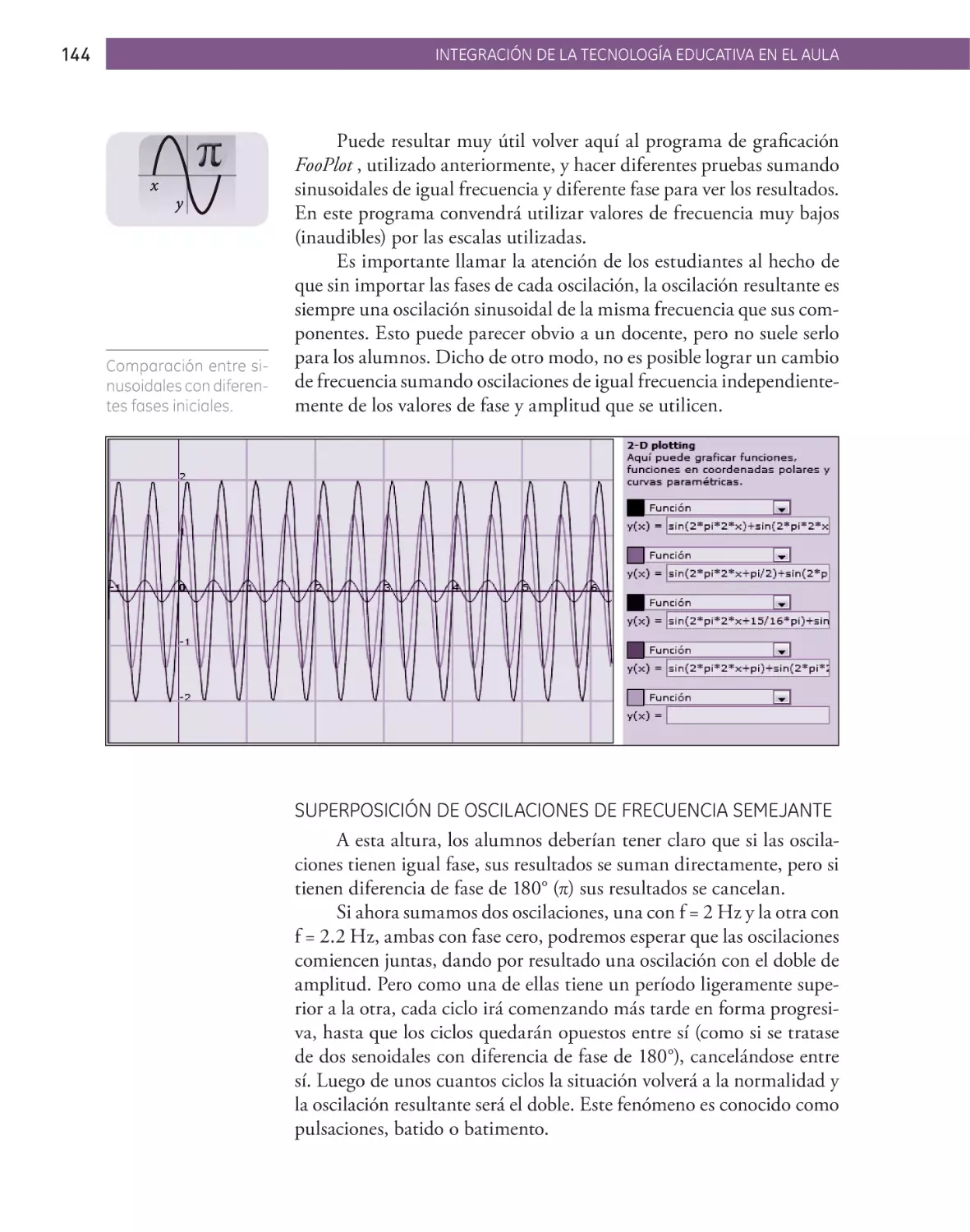 SUPERPOSICIÓN DE OSCILACIONES DE FRECUENCIA SEMEJANTE