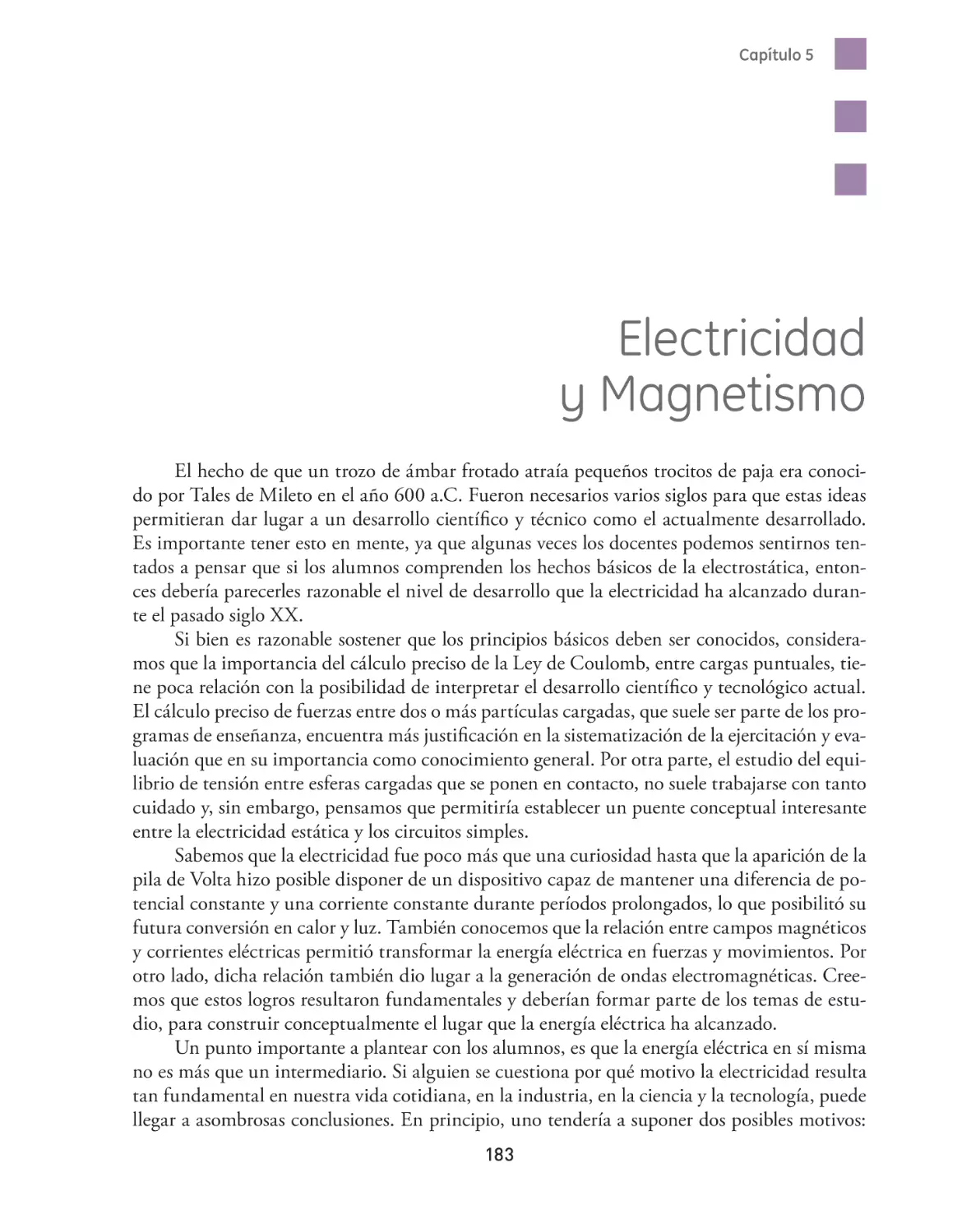 Capítulo 5 Electricidad y Magnetismo