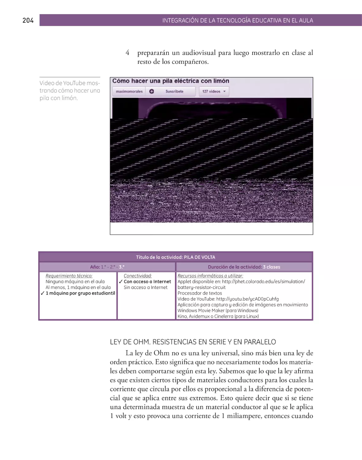 LEY DE OHM. RESISTENCIAS EN SERIE Y EN PARALELO