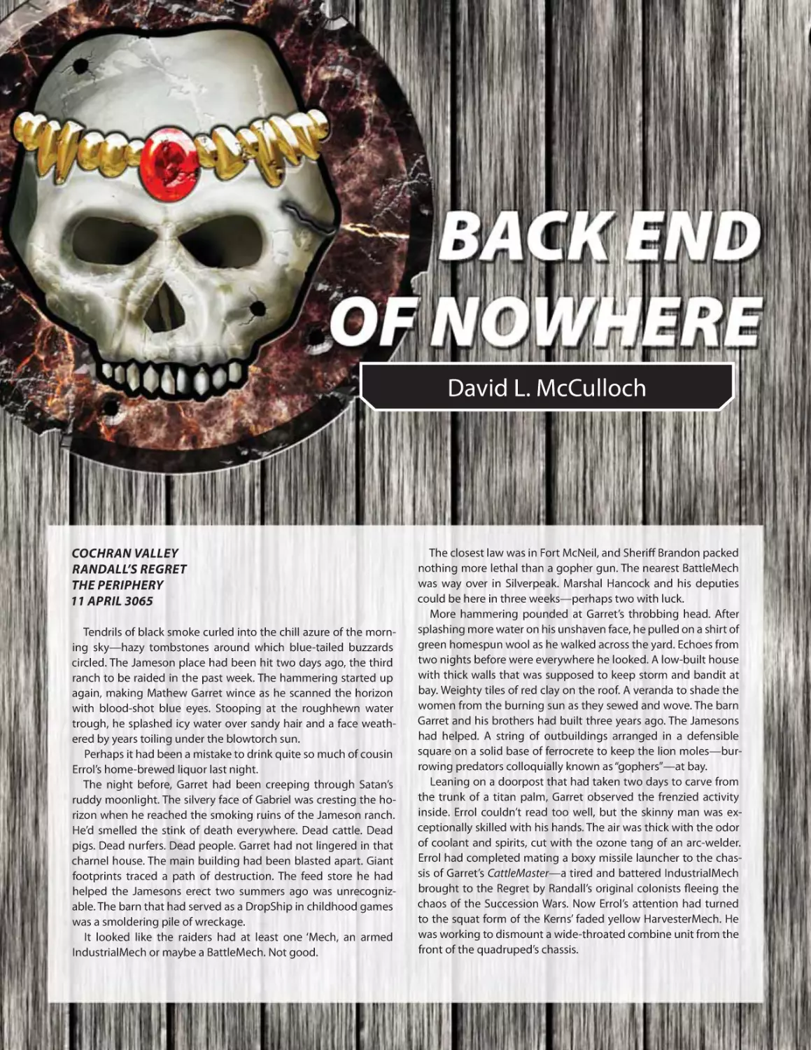 Back End of Nowhere (fiction)