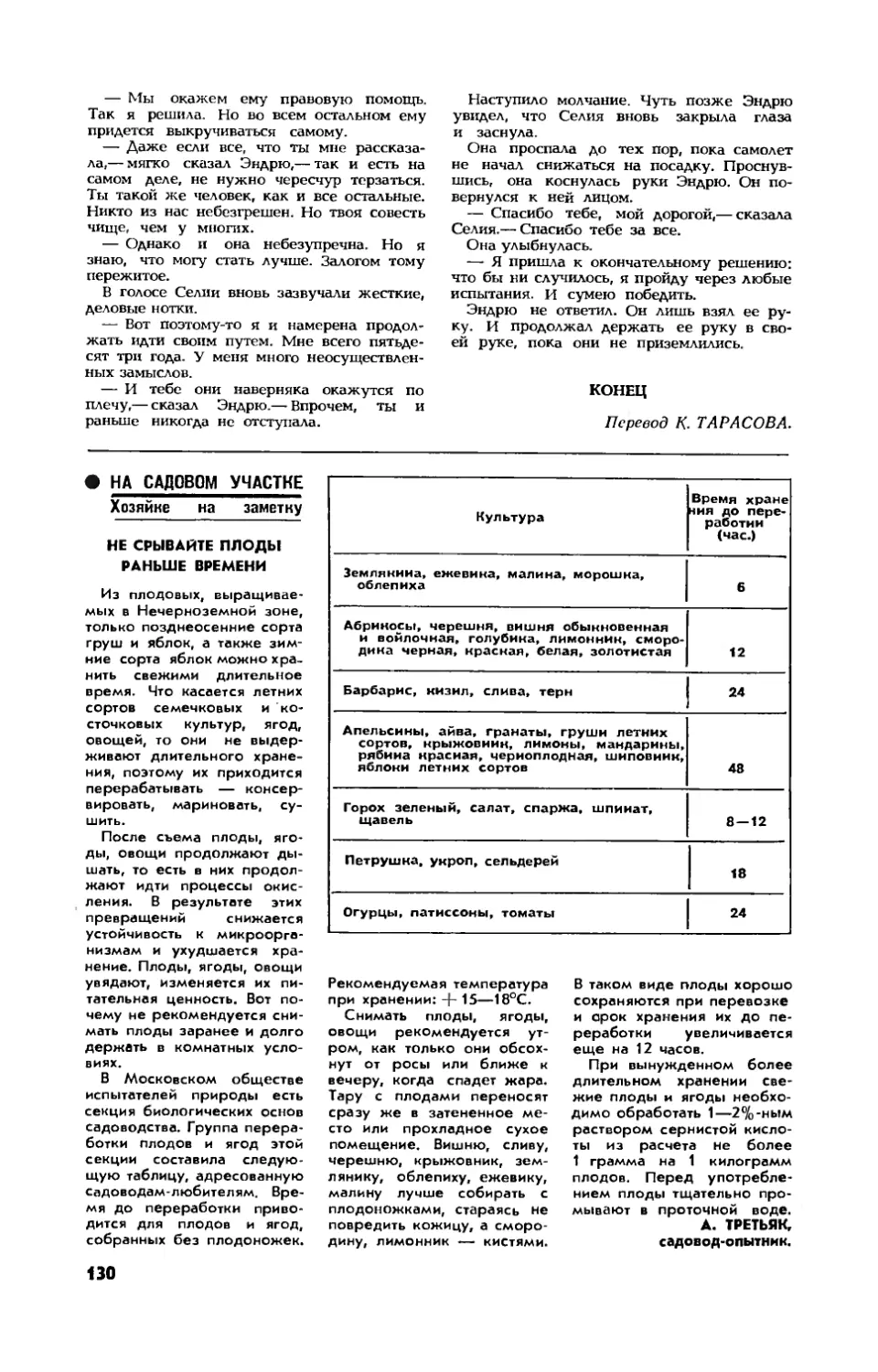 А. ТРЕТЬЯК — Не срывайте плоды раньше времени