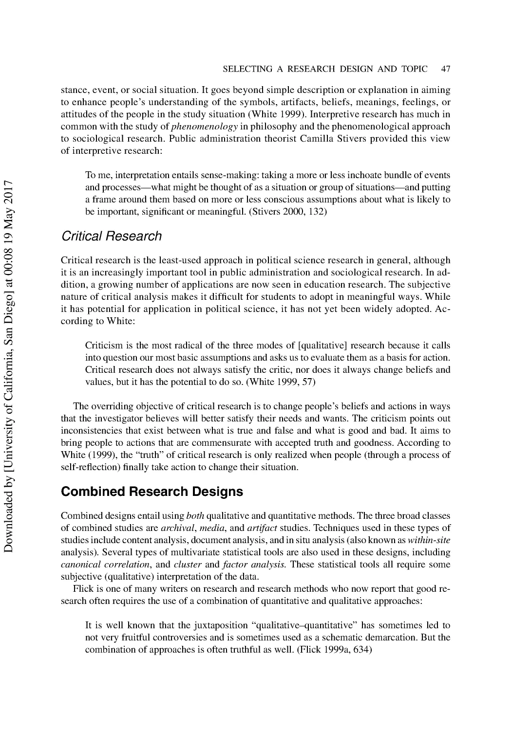 Combined Research Designs