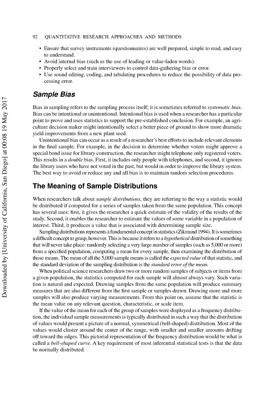 The Meaning of Sample Distributions