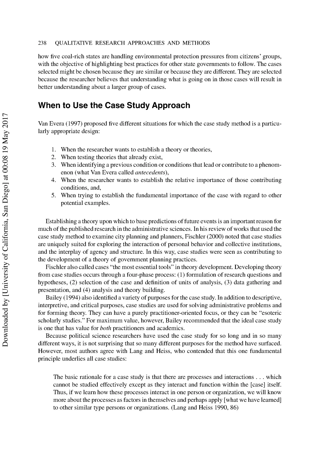 When to Use the Case Study Approach