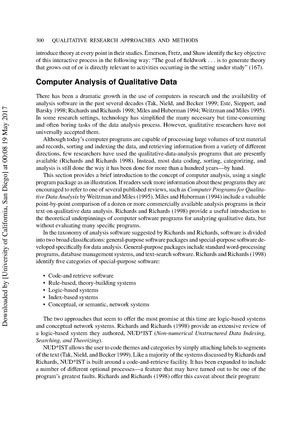 Computer Analysis of Qualitative Data