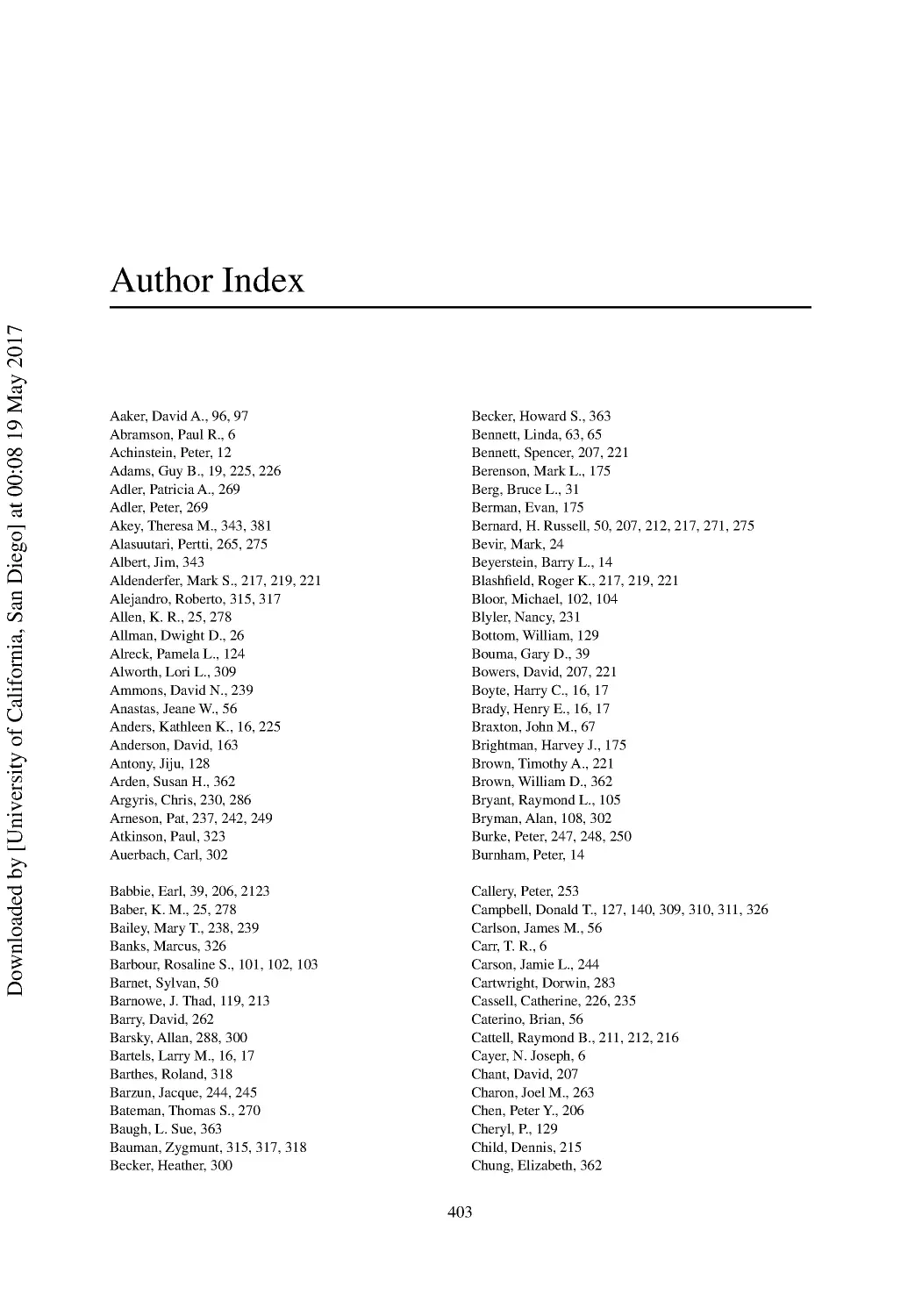 Author Index