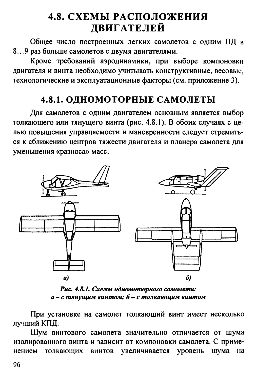 4.8. Схемы расположения двигателей