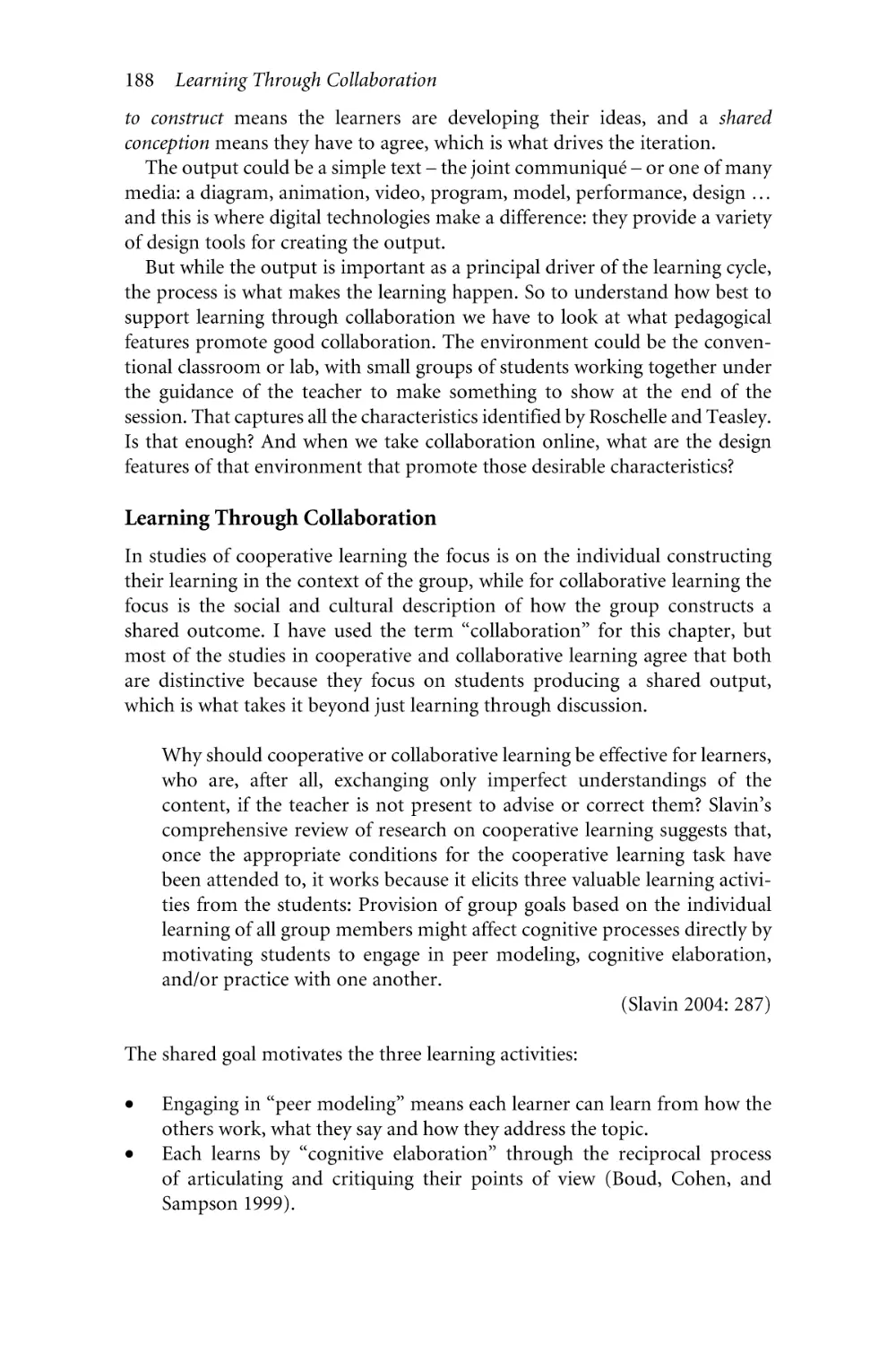 Learning Through Collaboration