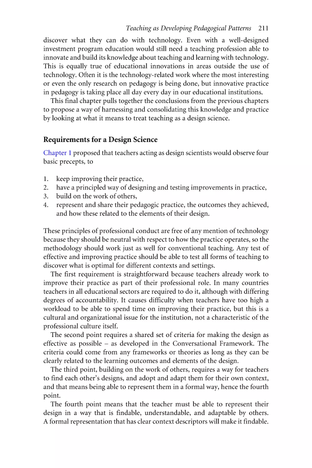 Requirements for a Design Science