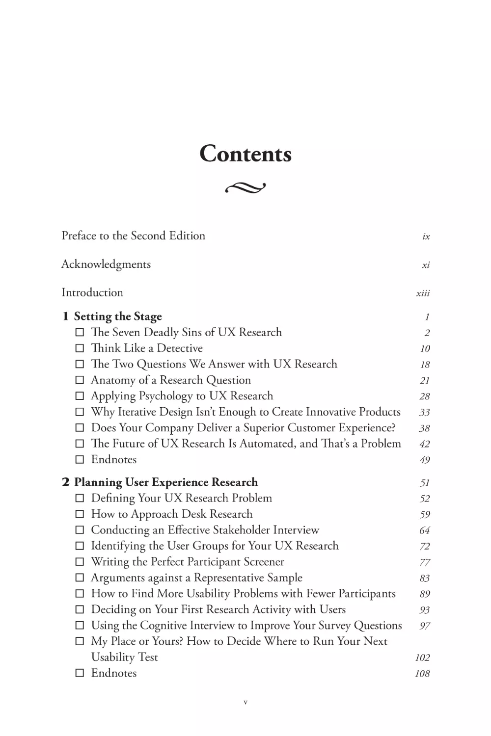 Table of Contents