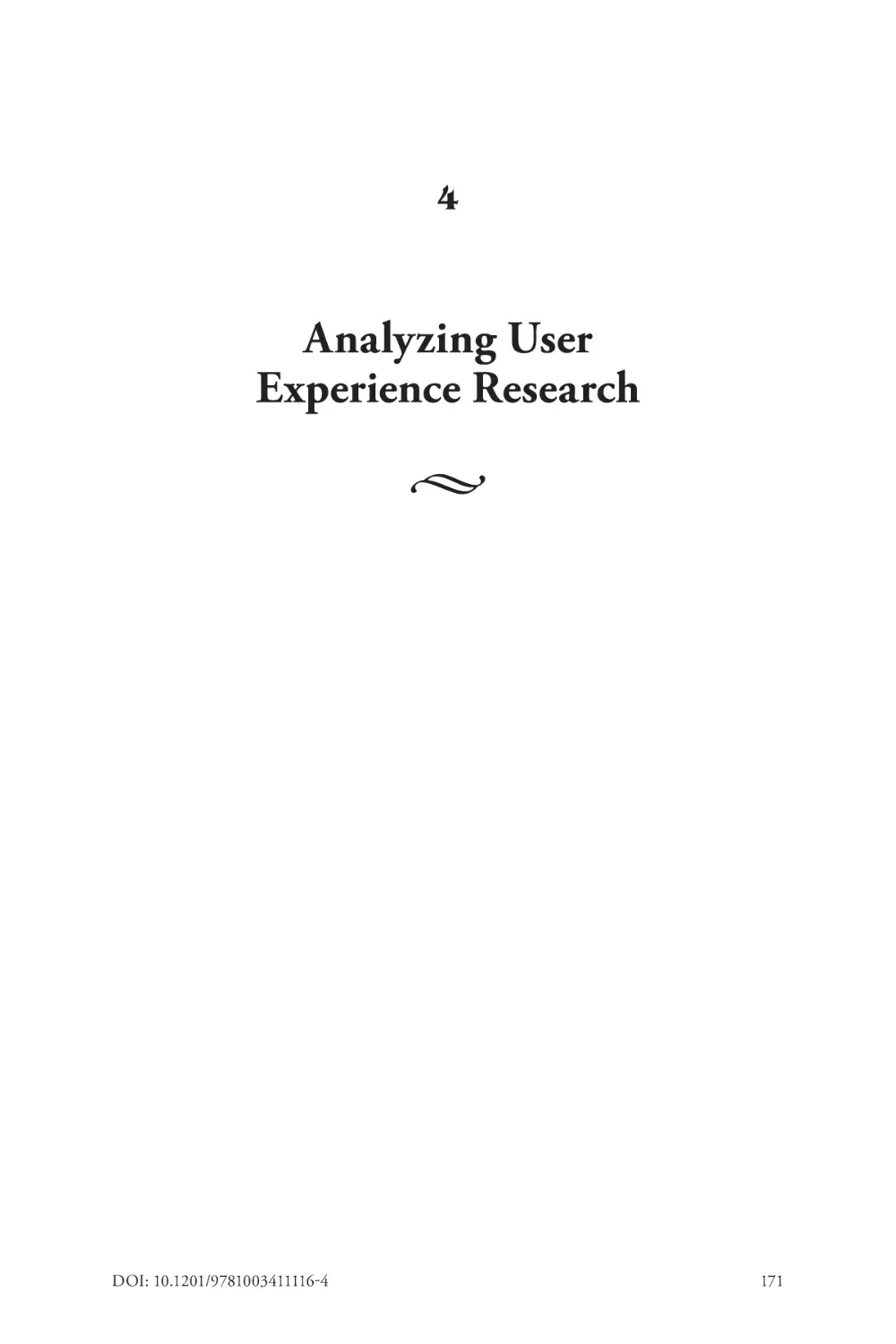 4 Analyzing User Experience Research