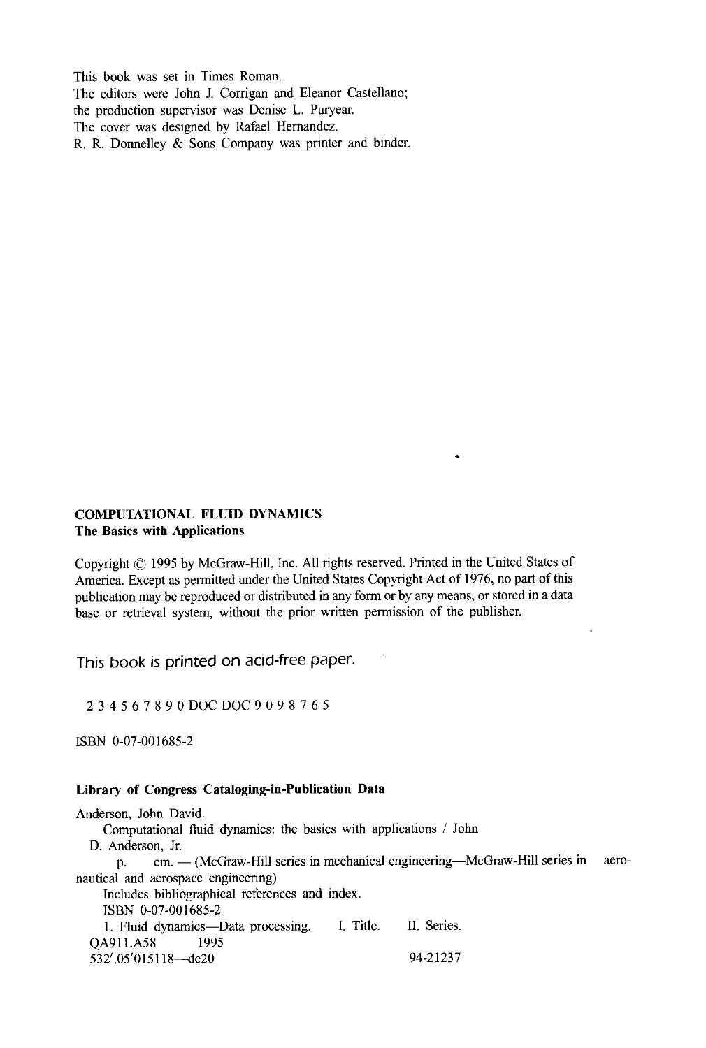Computational fluid Dynamics. The Basic with applications - John D ...