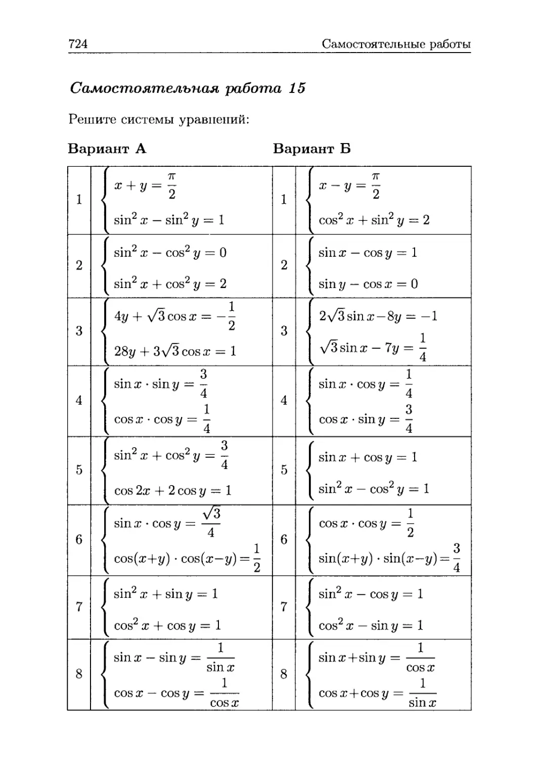 Самостоятельная работа 15