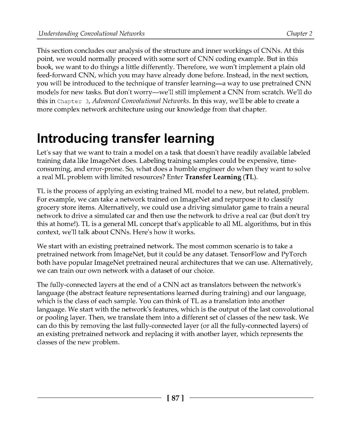 Introducing transfer learning