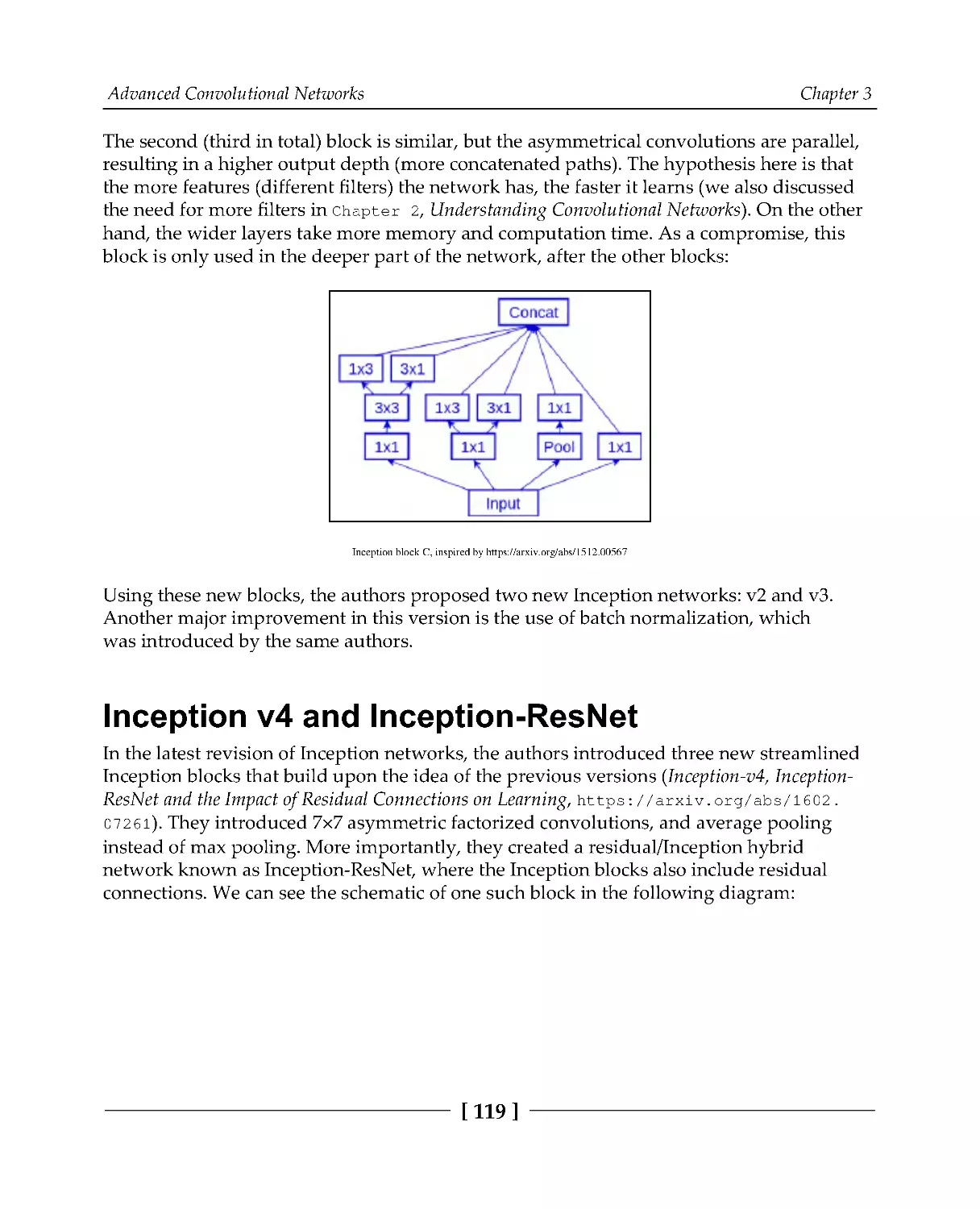 Inception v4 and Inception-ResNet
