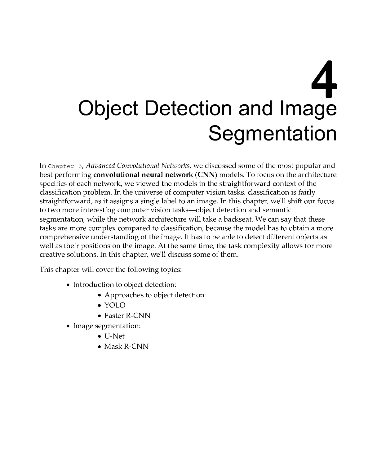 Chapter 4: Object Detection and Image Segmentation