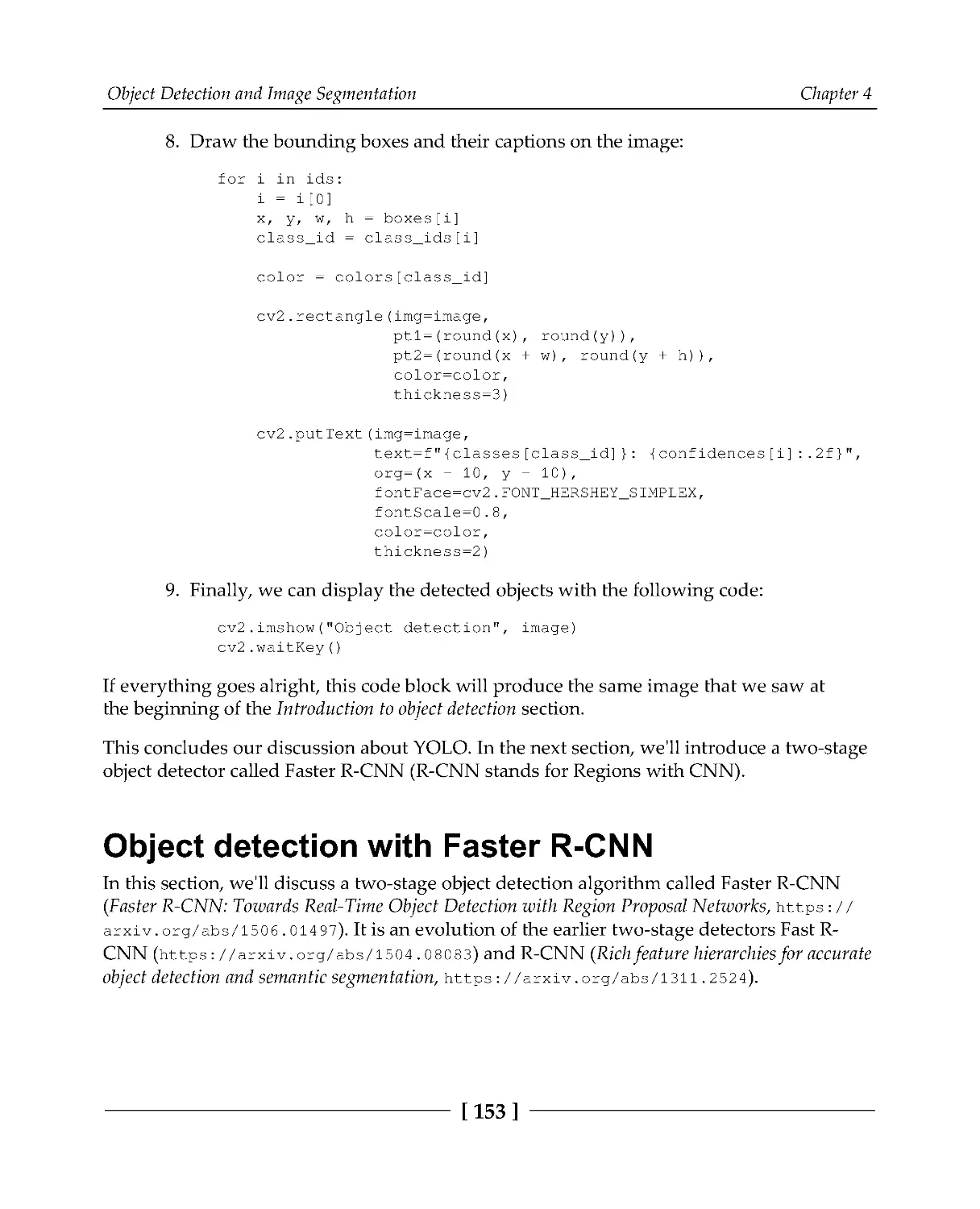 Object detection with Faster R-CNN
