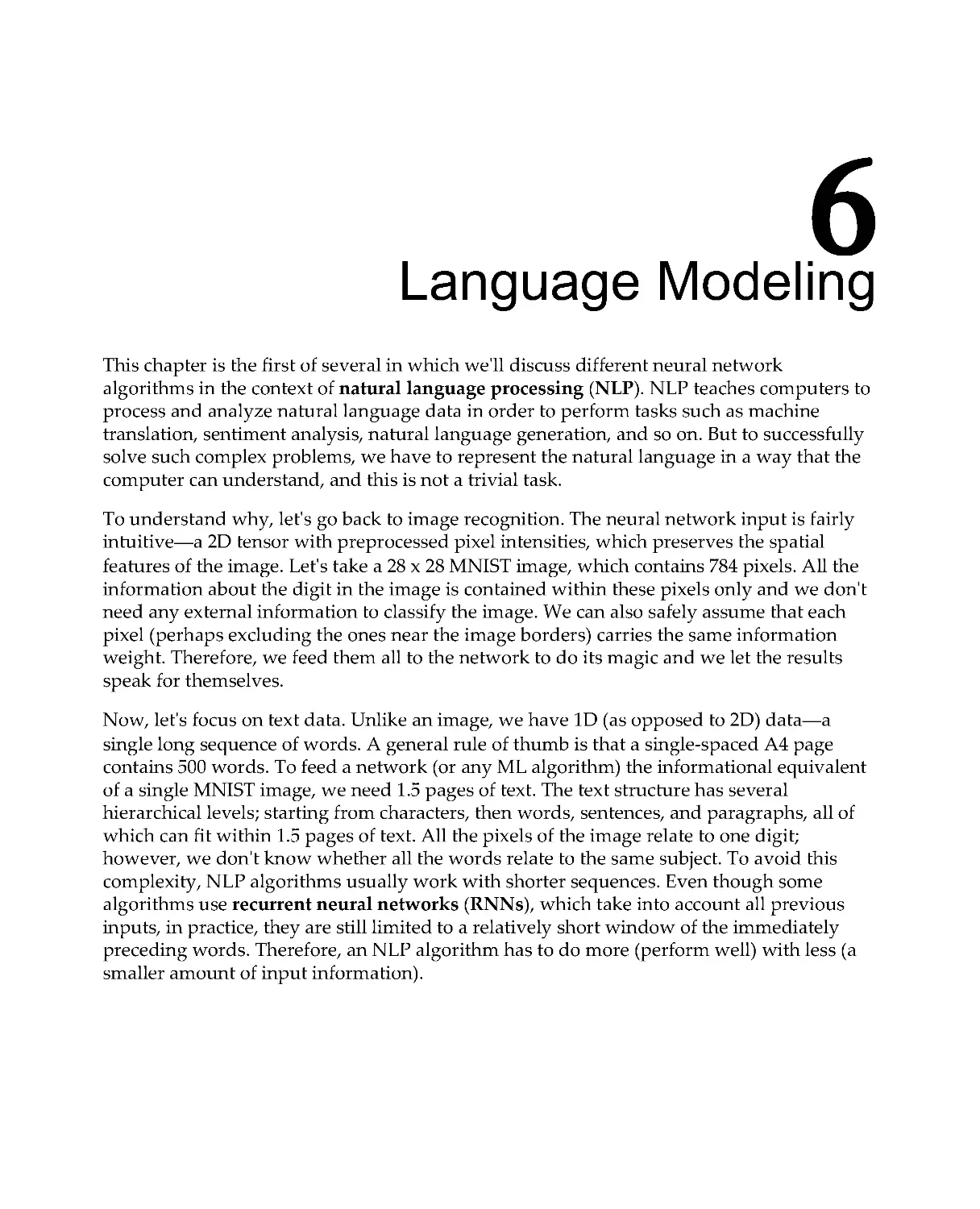 Chapter 6: Language Modeling