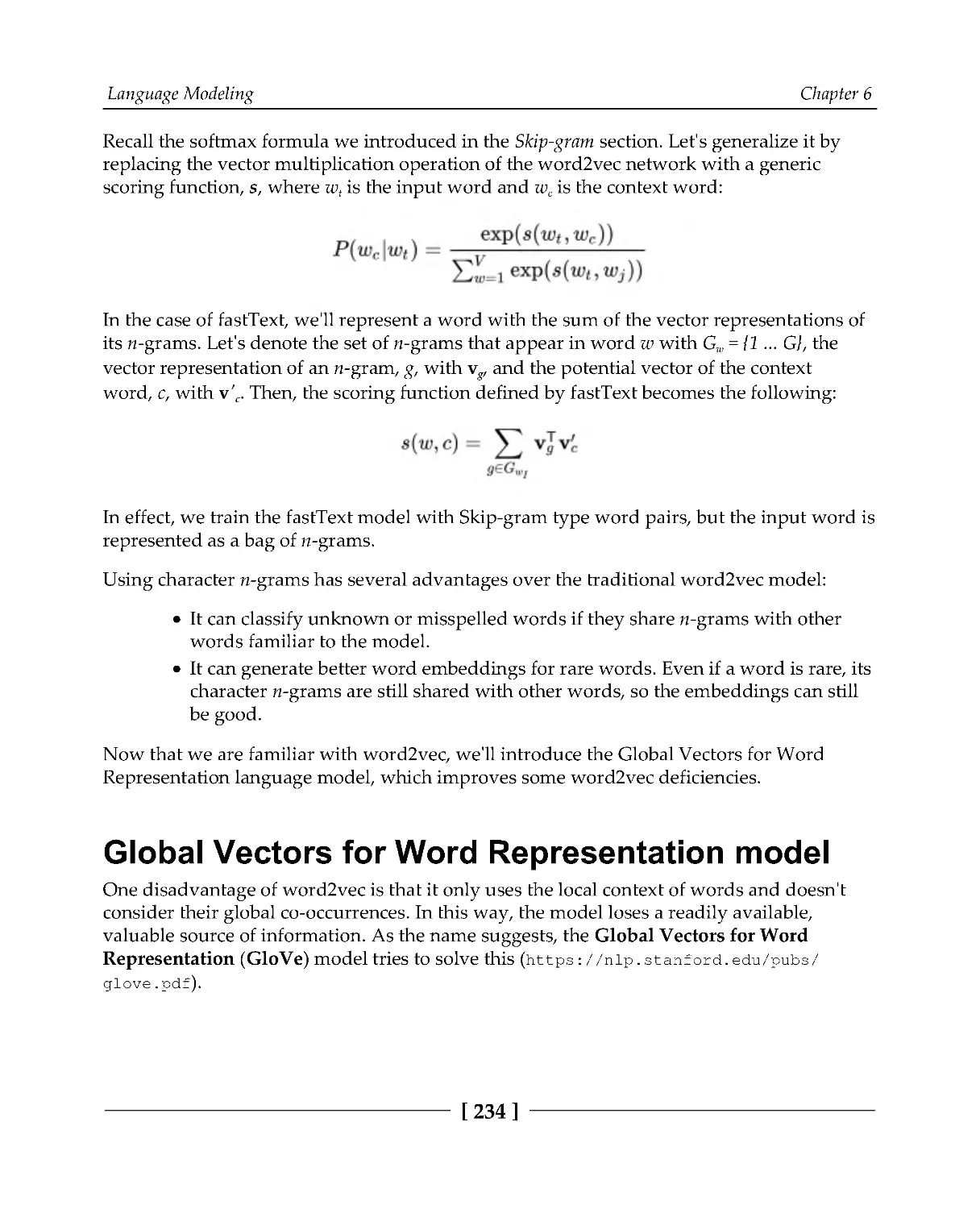 Global Vectors for Word Representation model