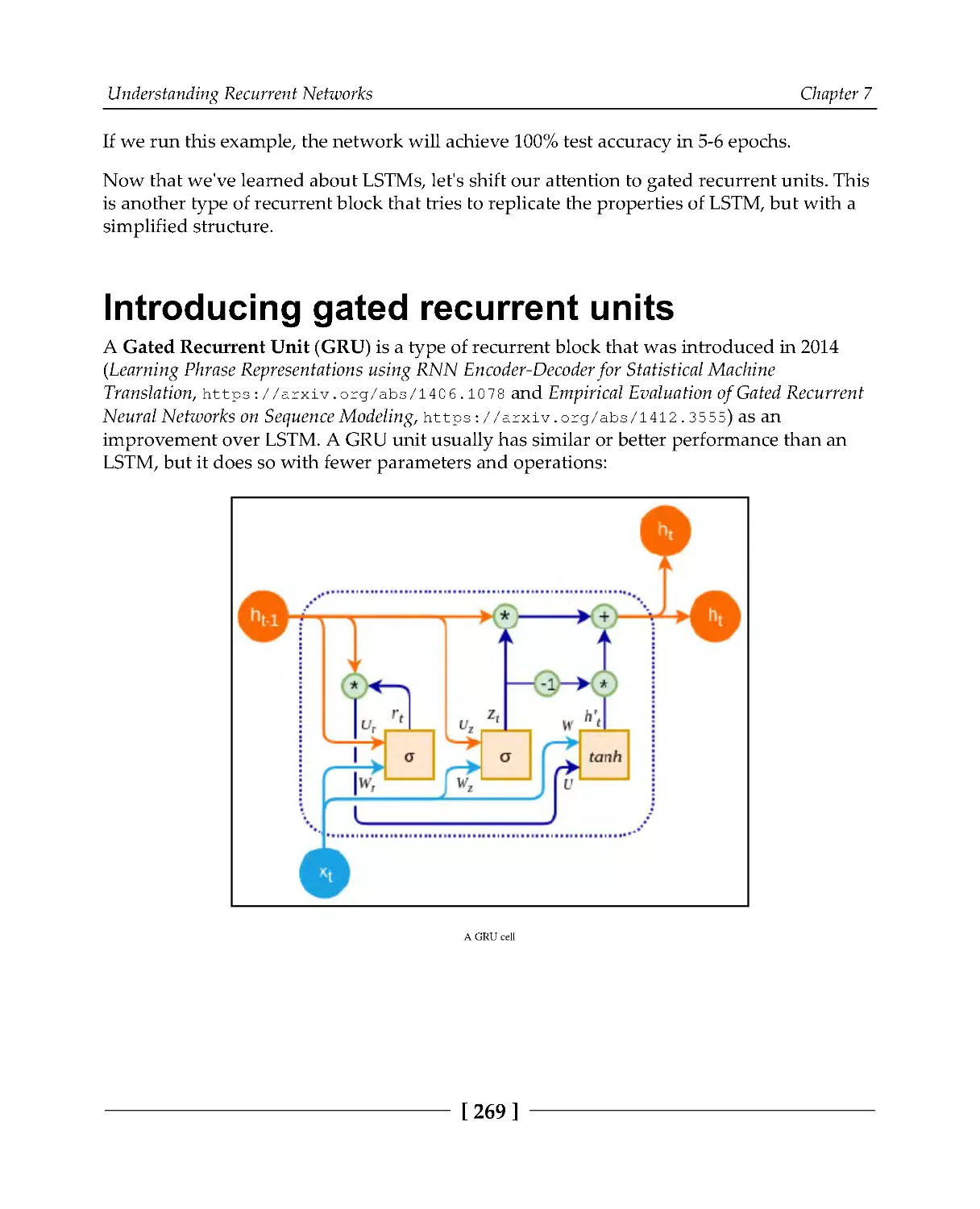 Introducing gated recurrent units