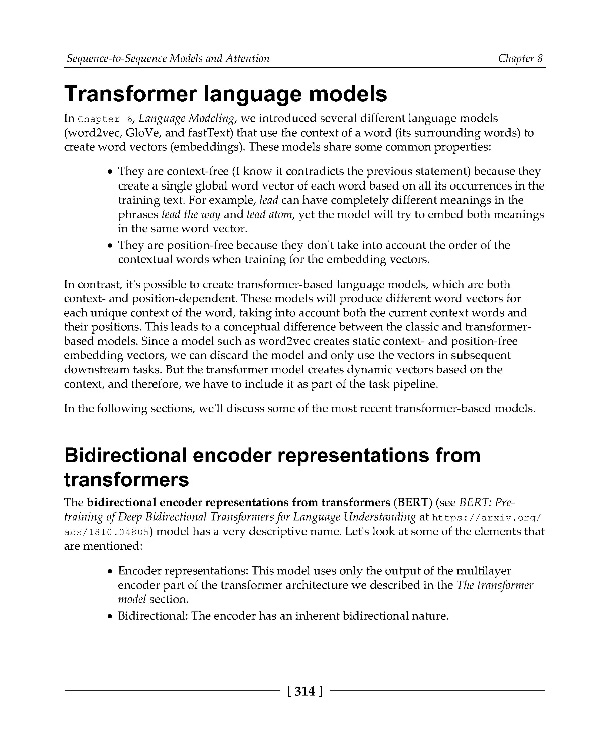 Transformer language models