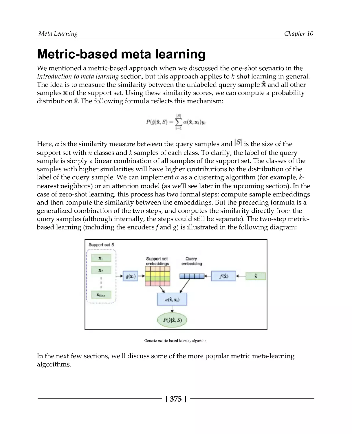 Metric-based meta learning