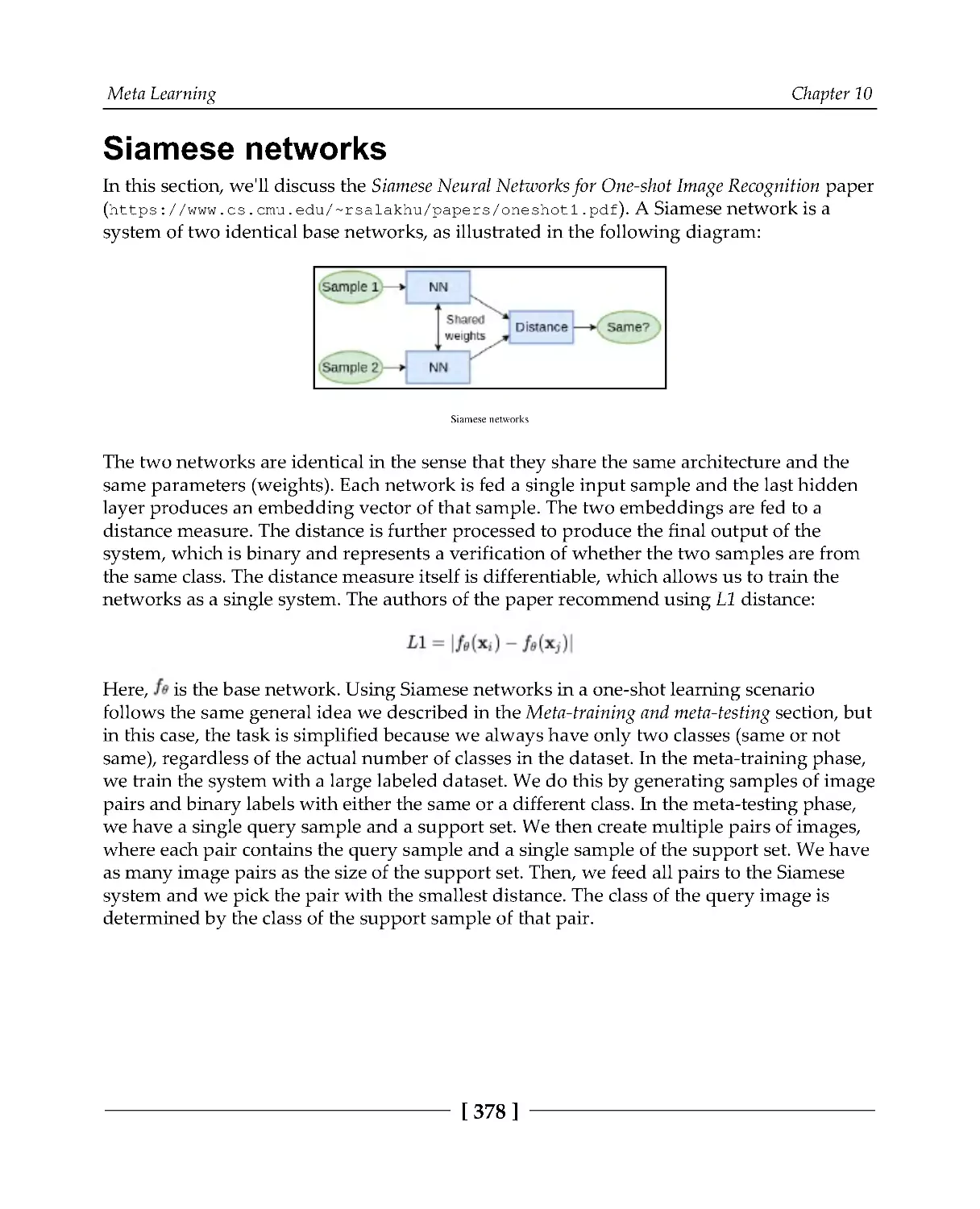 Siamese networks