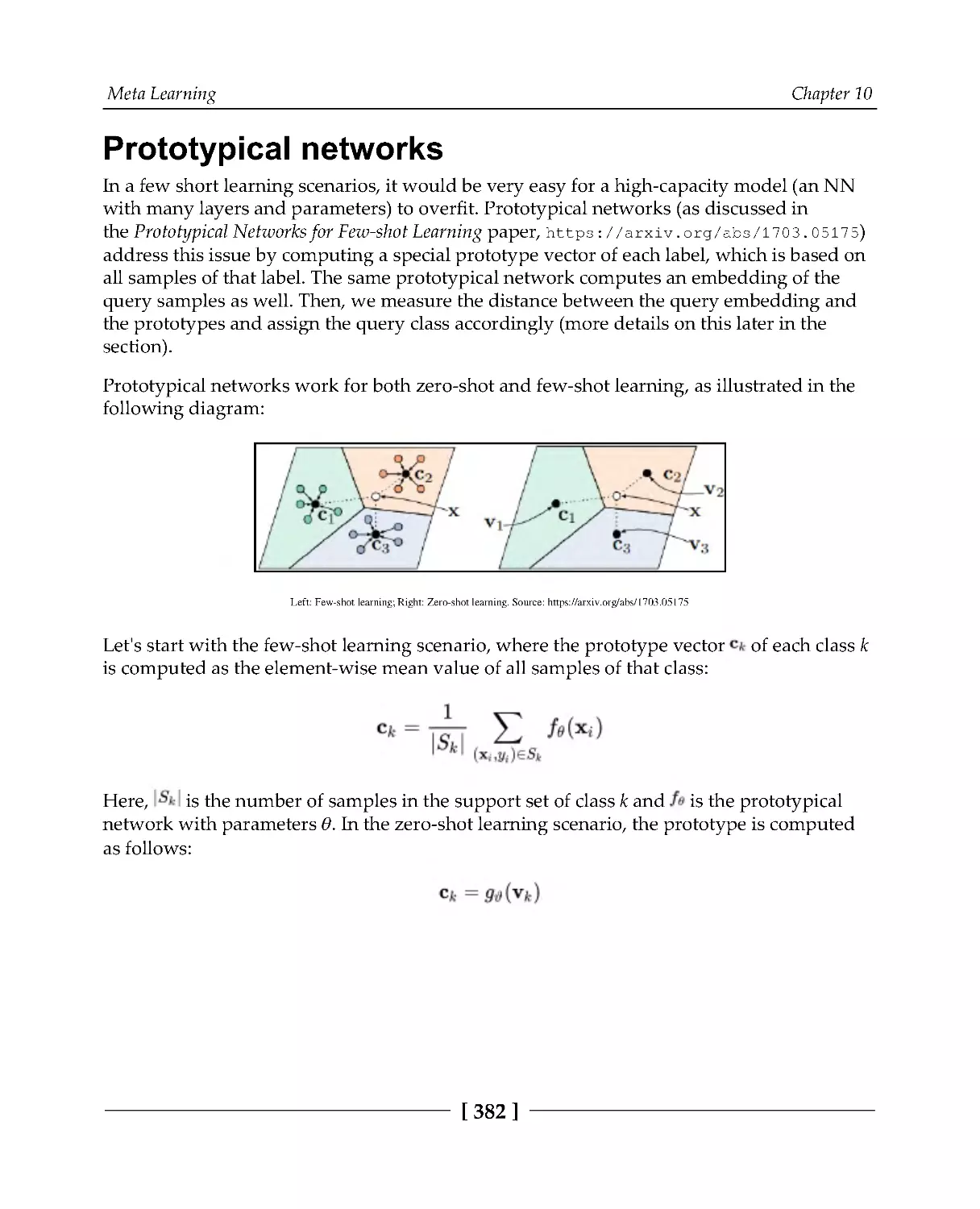 Prototypical networks