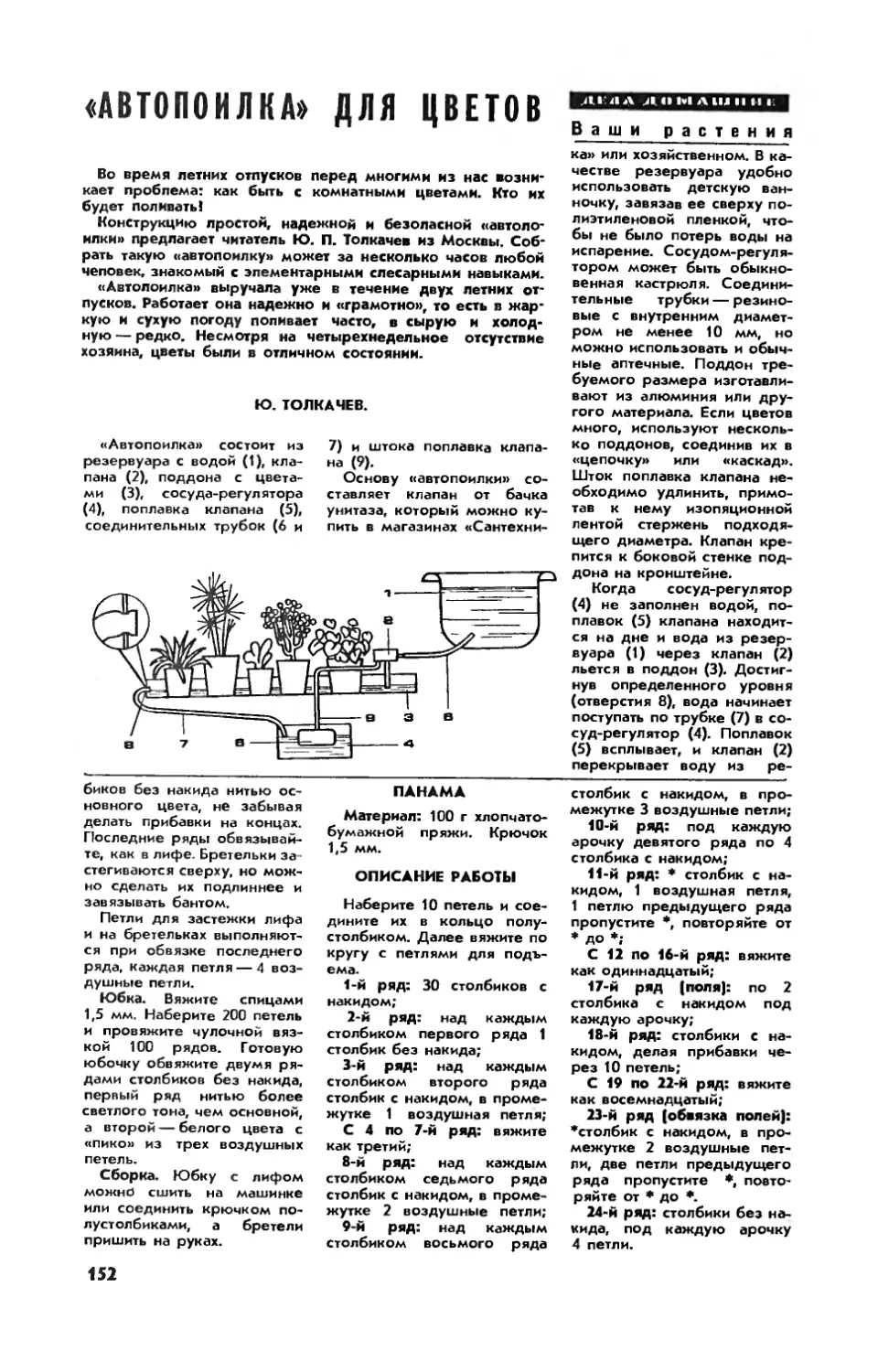 Т. ФЕДОРЕНКО — Панама
Ю. ТОЛКАЧЕВ — \