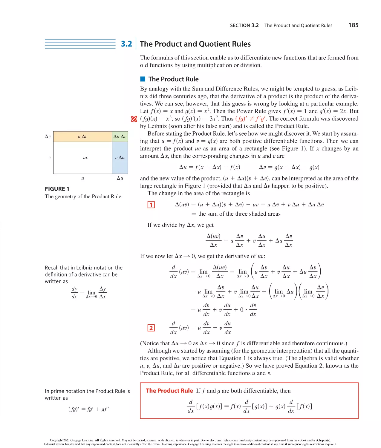 3.2 The Product and Quotient Rules