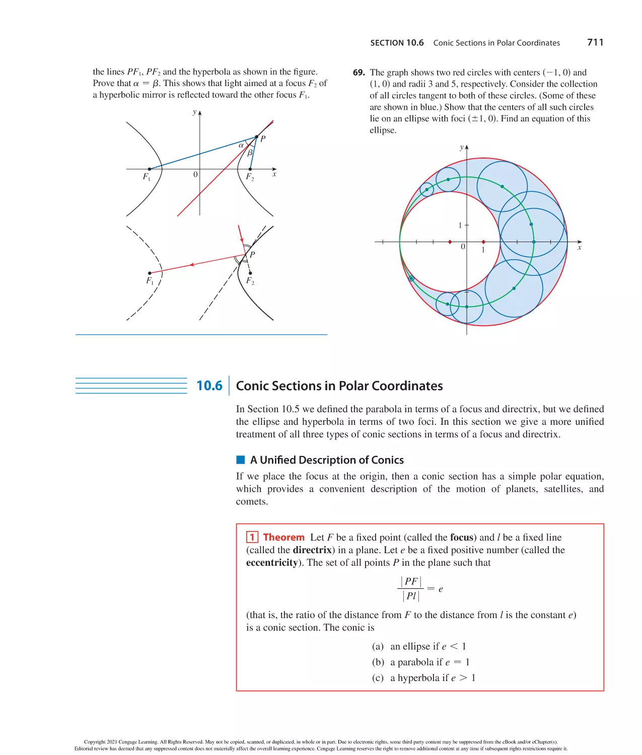 10.6 Conic Sections in Polar Coordinates