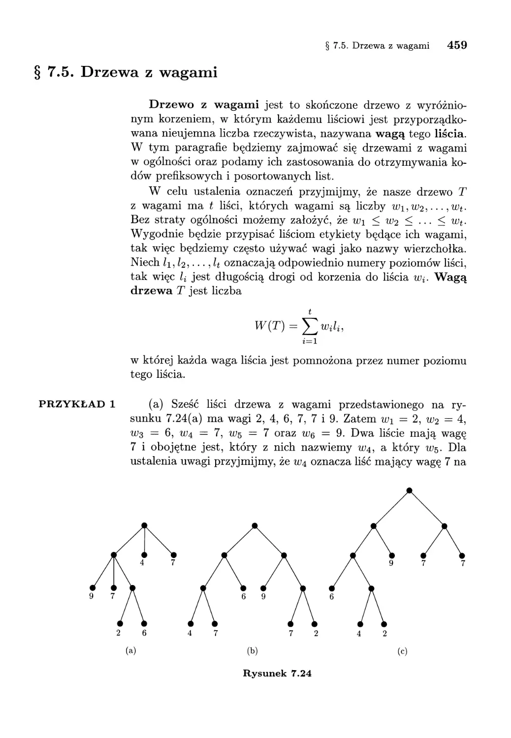 7.5. Drzewa z wagami
