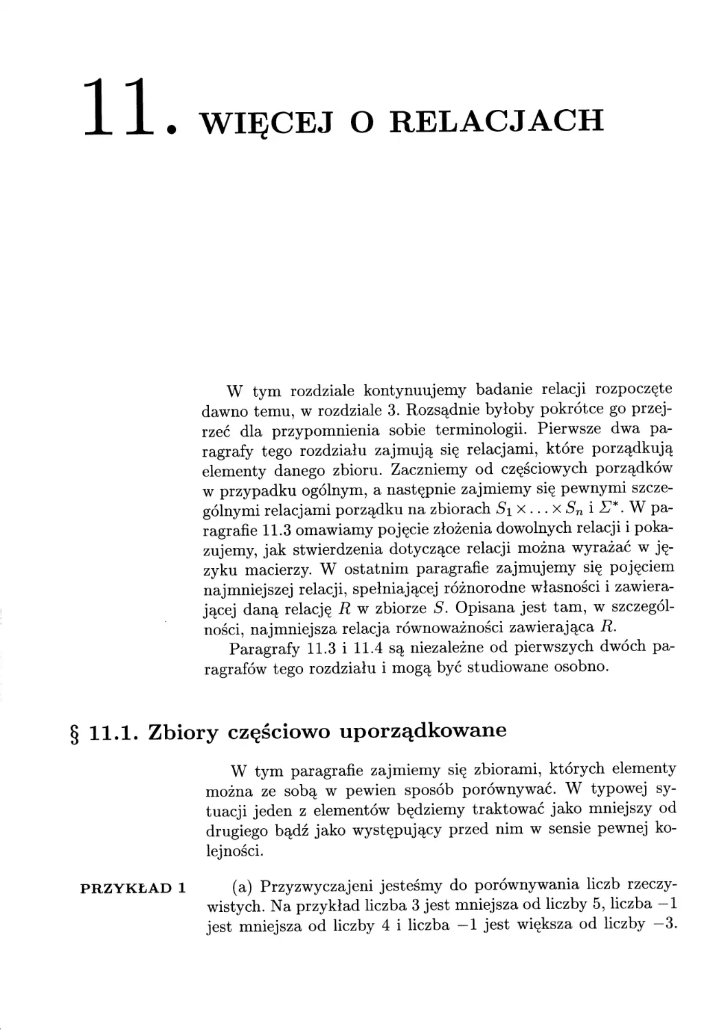 11. Więcej o relacjach
11.1. Zbiory częściowo uporządkowane