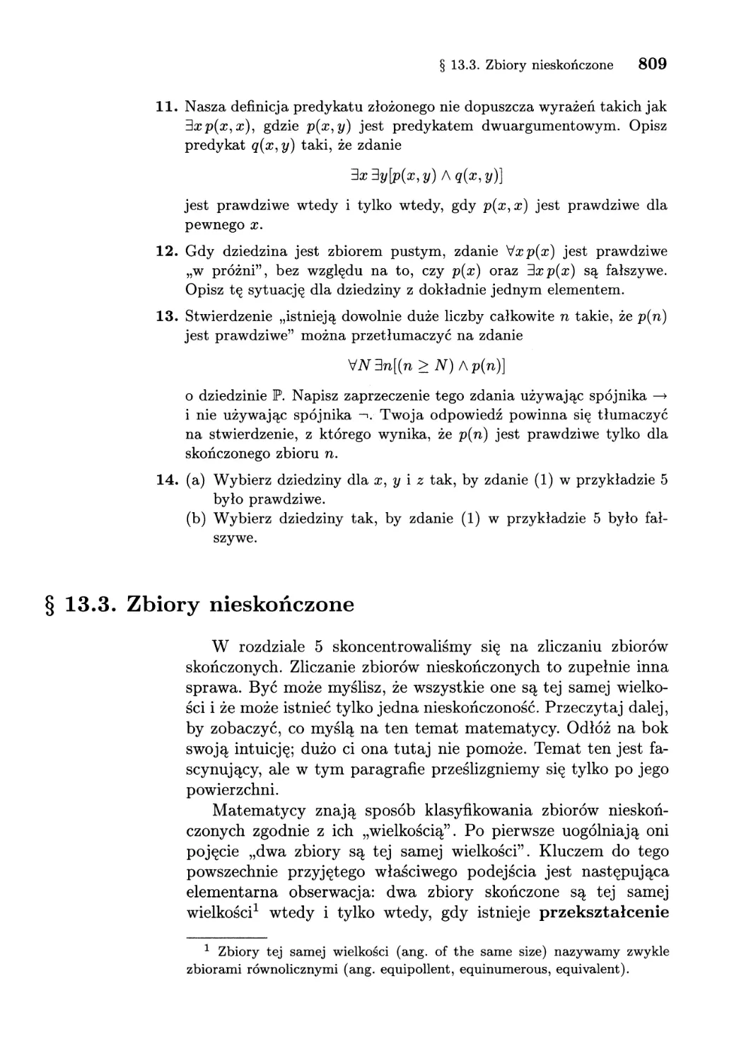 13.3. Zbiory nieskończone