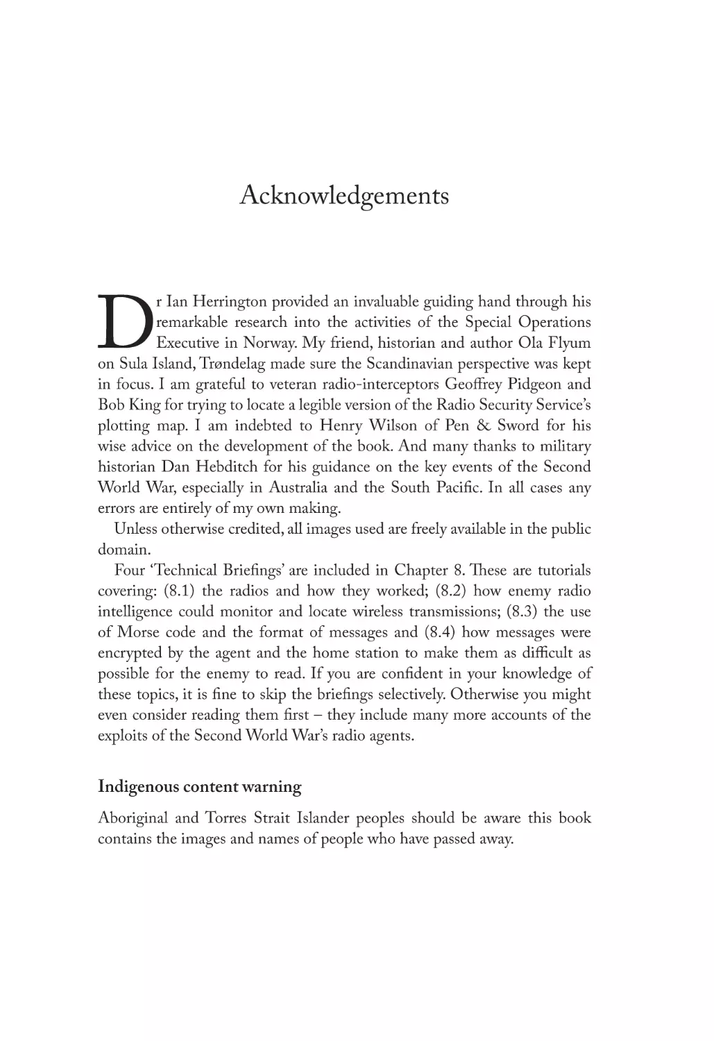 Acknowledgements