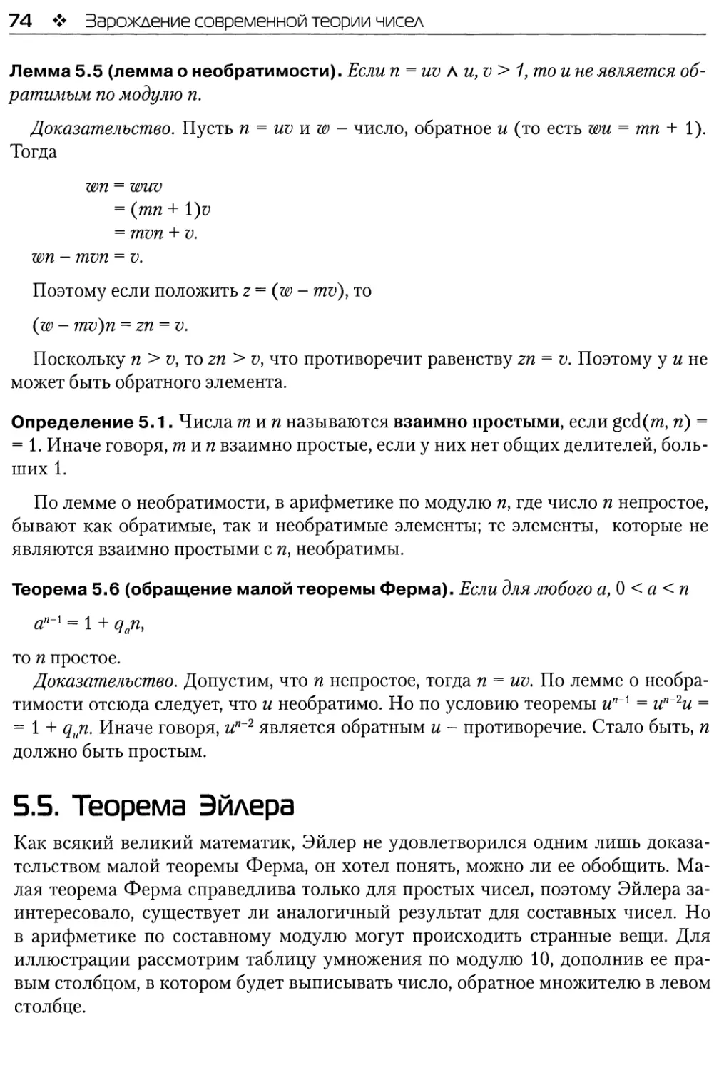 5.5. Теорема Эйлера