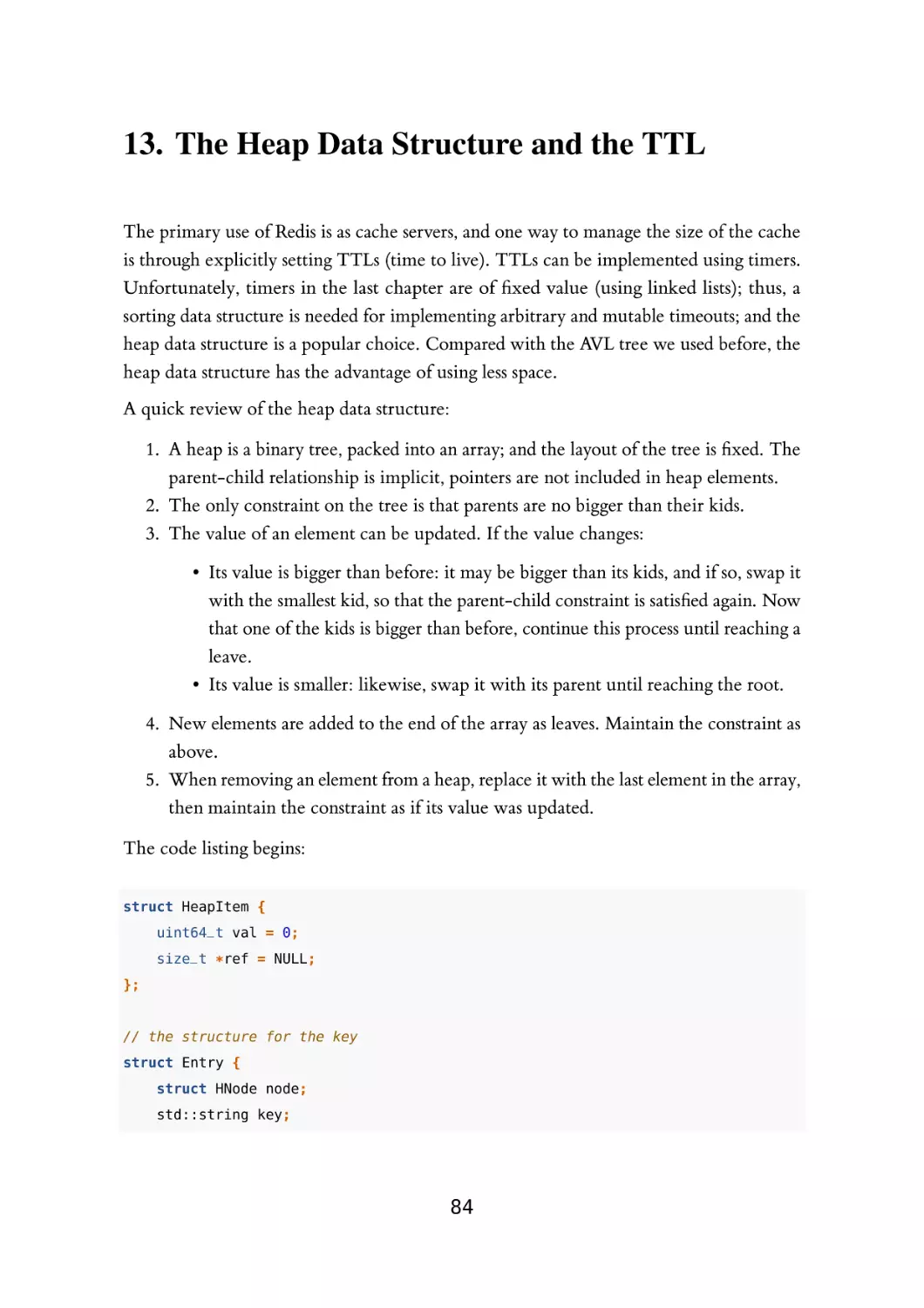 13. The Heap Data Structure and the TTL