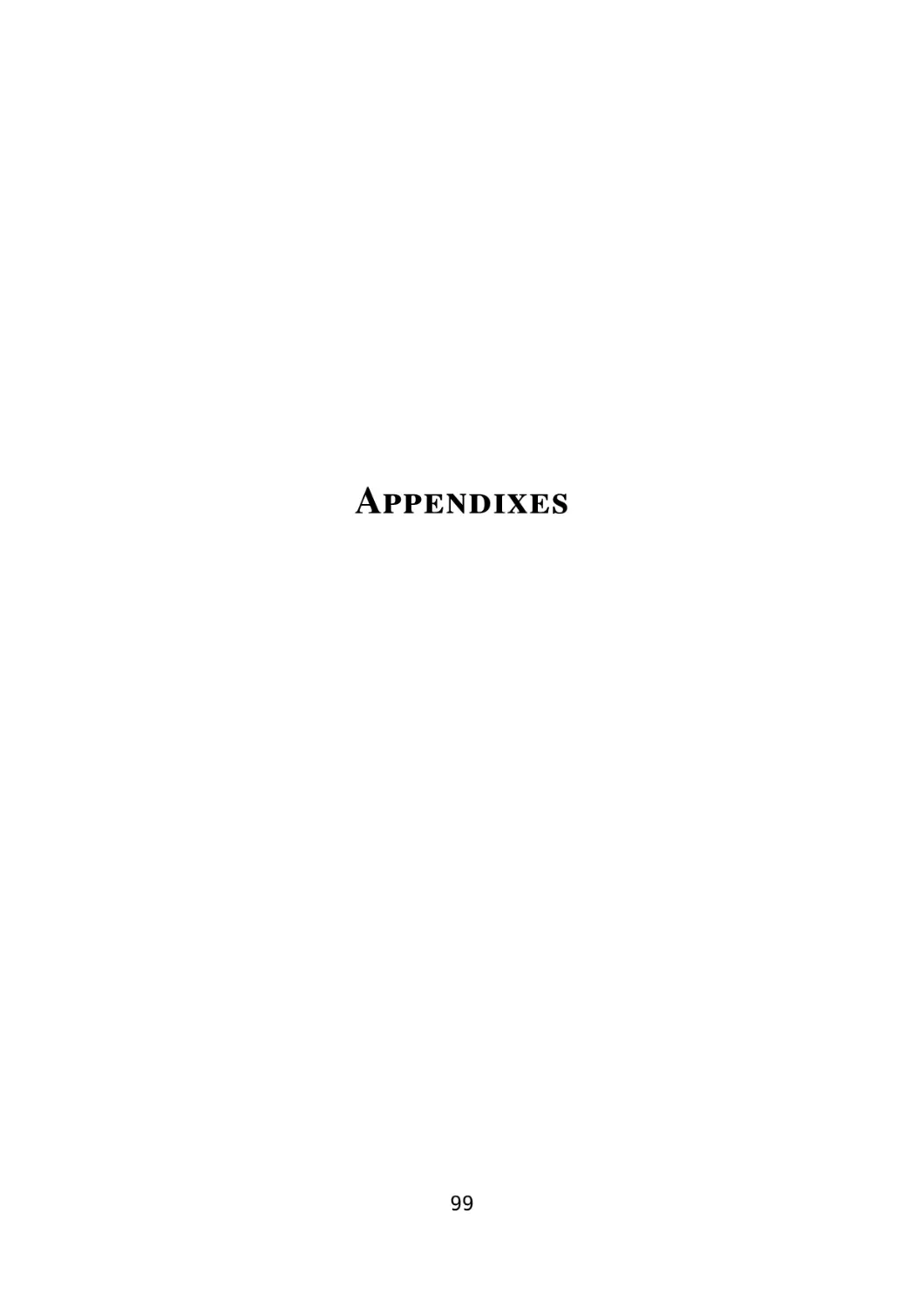 Appendixes